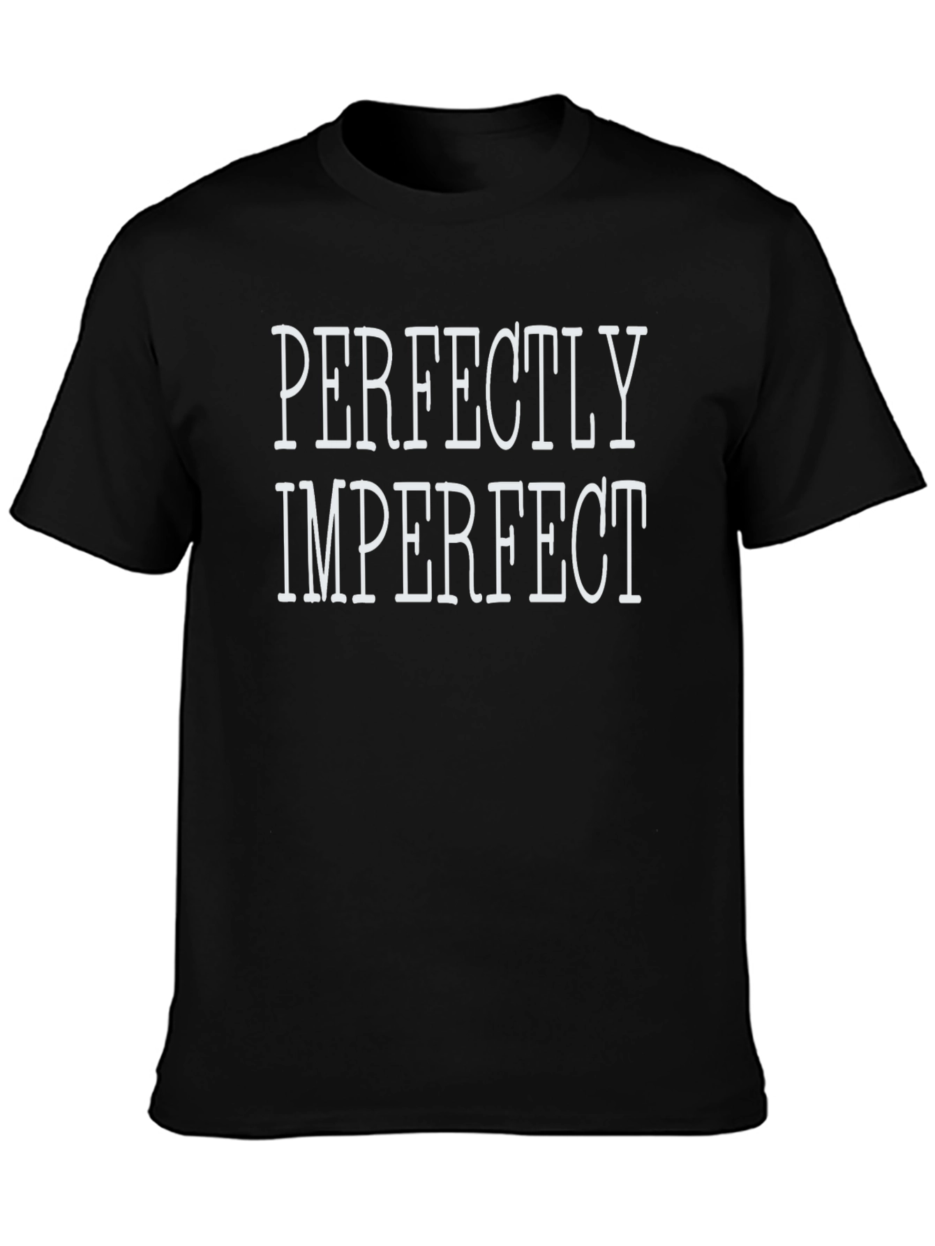 Perfectly Imperfect Graphic Tee - Black