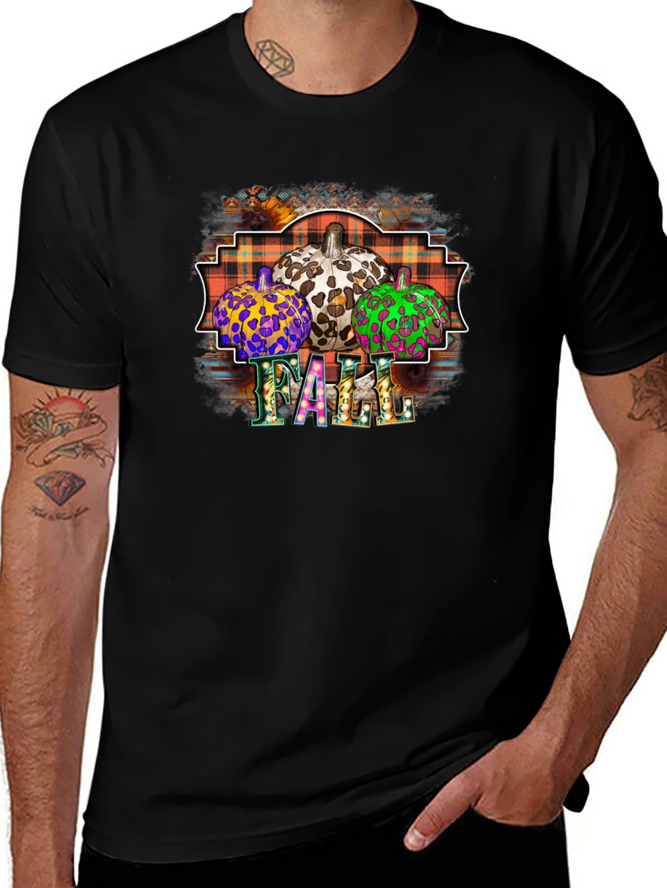 Festive Fall Pumpkin Patch Graphic Tee