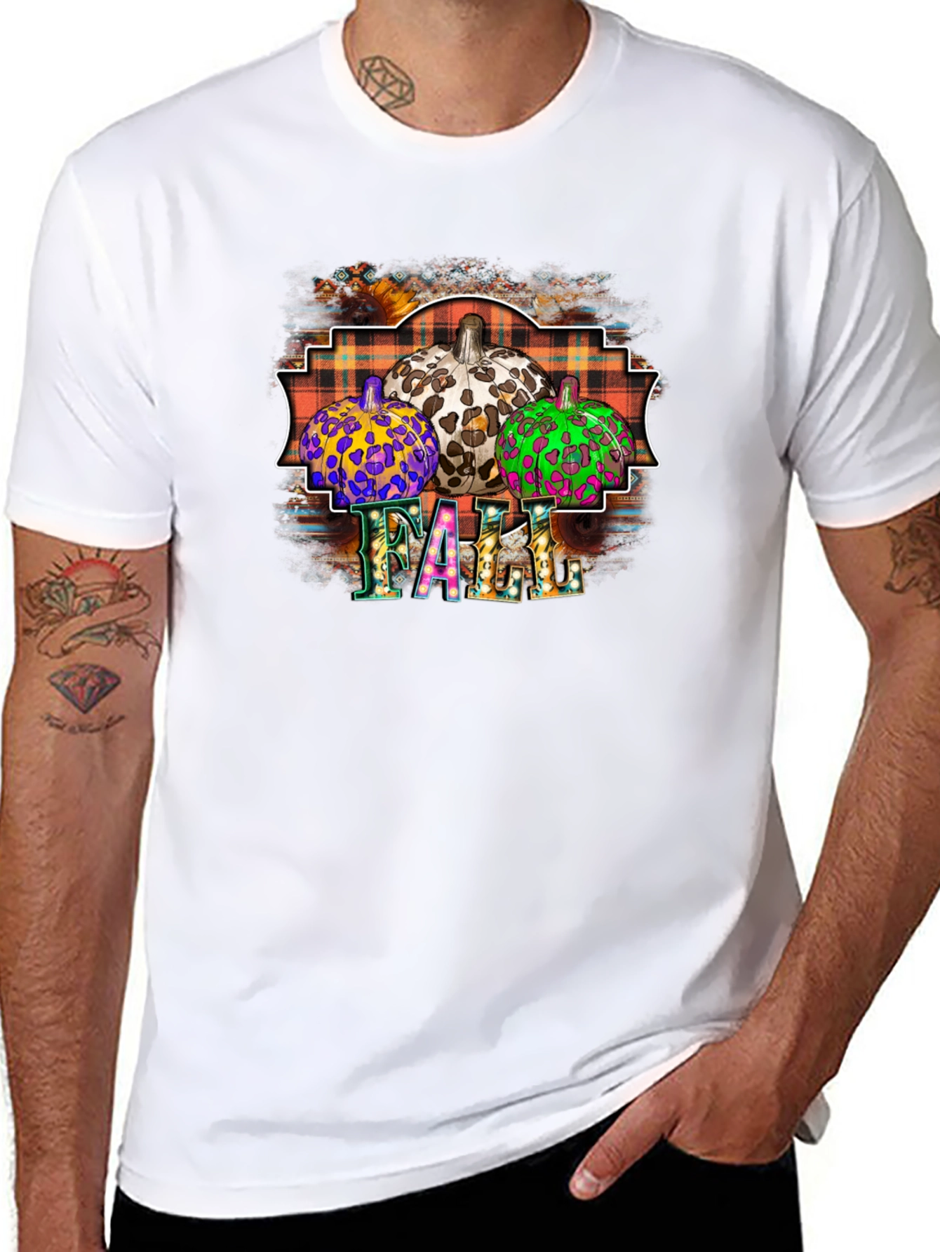 Festive Fall Pumpkin Patch Graphic Tee