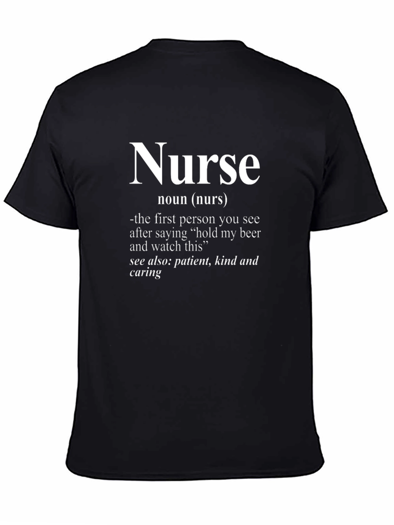 Nurse Definition Black T-Shirt