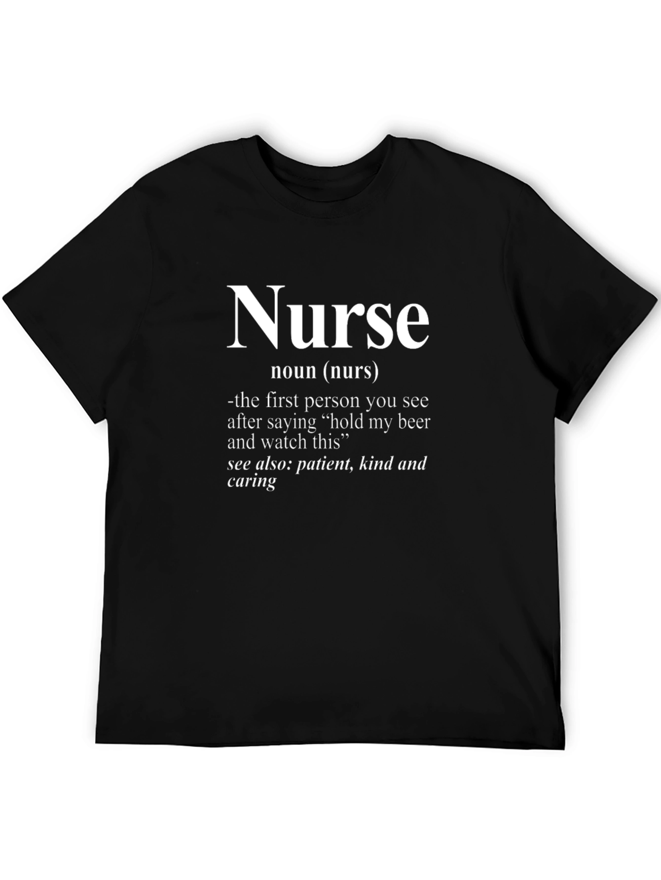 Nurse Definition Black T-Shirt