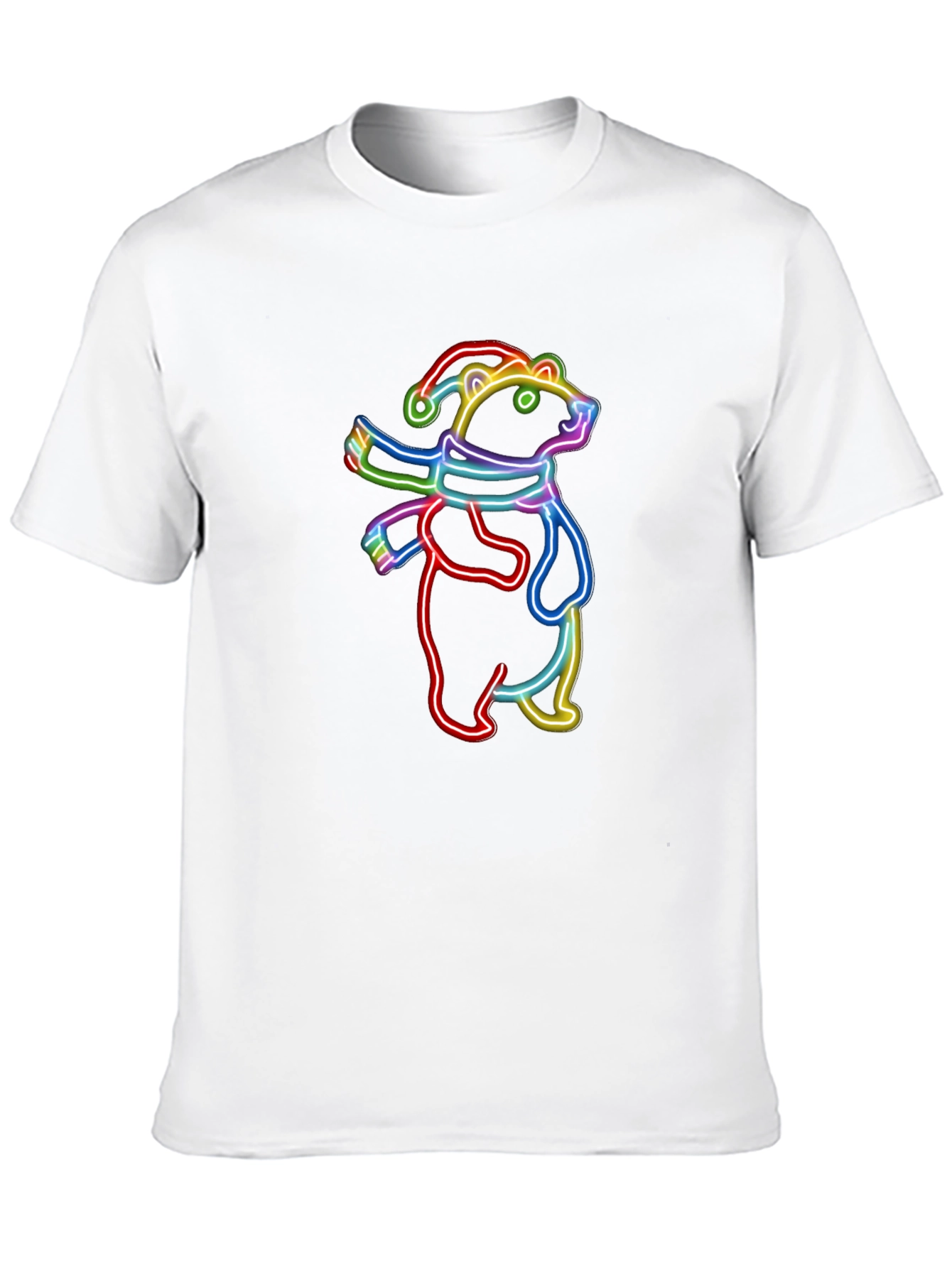 Neon Christmas Bear T-Shirt