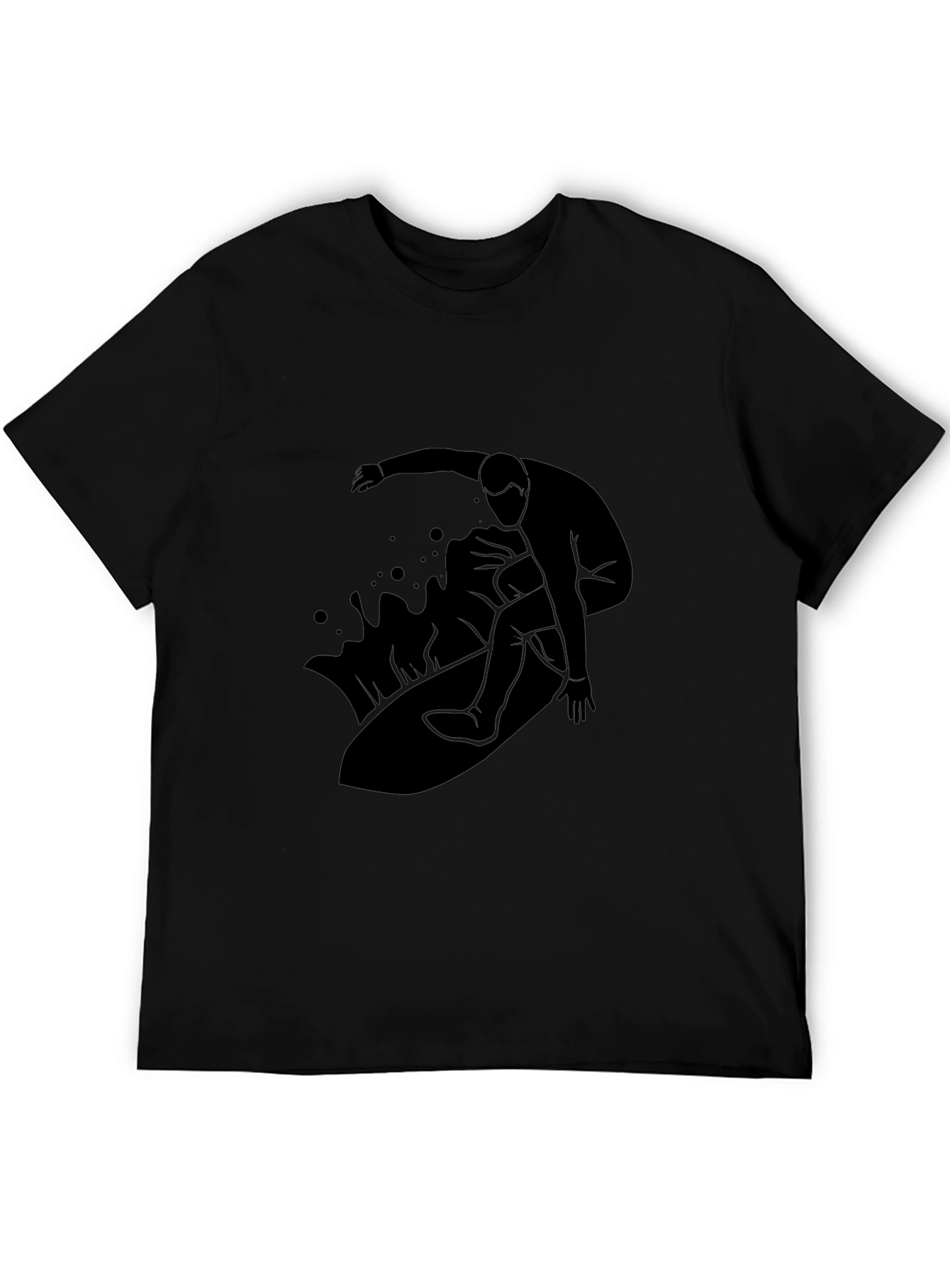 Mens Surfer Graphic Tee - Black