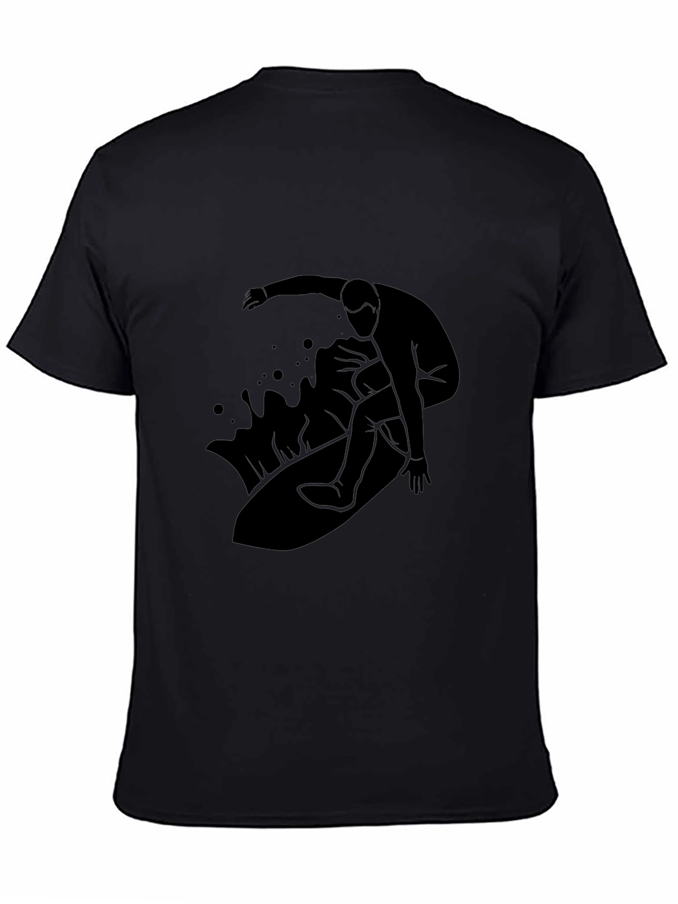 Mens Surfer Graphic Tee - Black