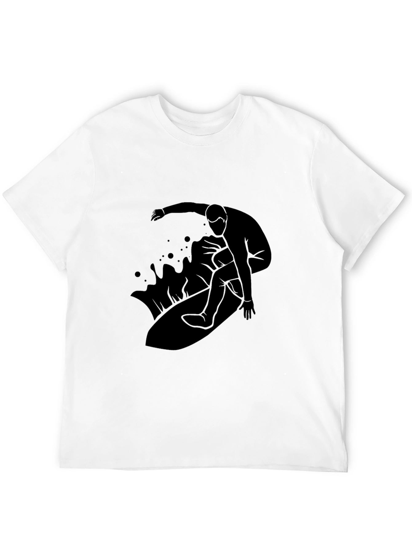 Mens Surfer Graphic Tee - Black
