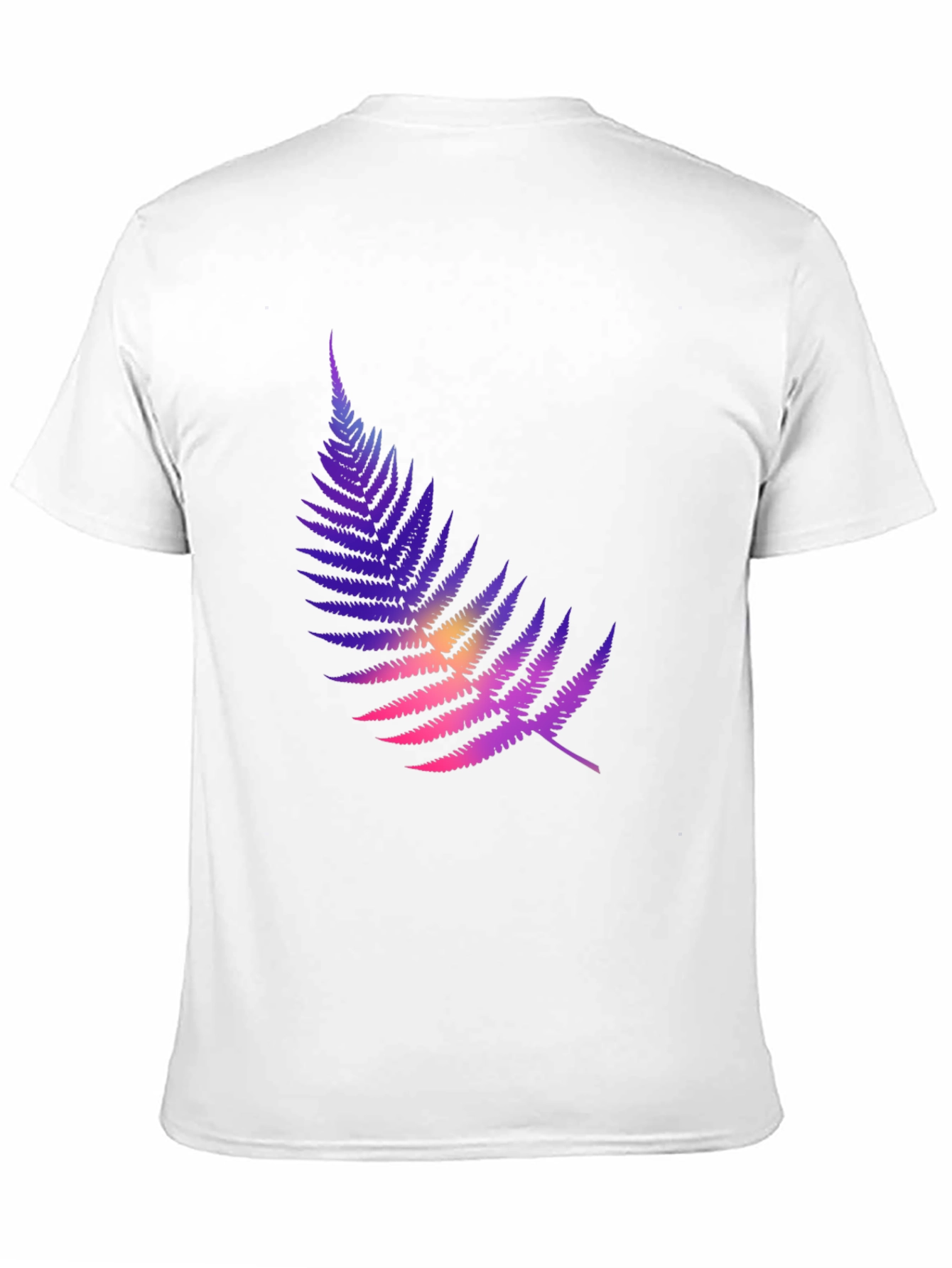Gradient Fern Graphic Tee - Stylish Casual Comfort