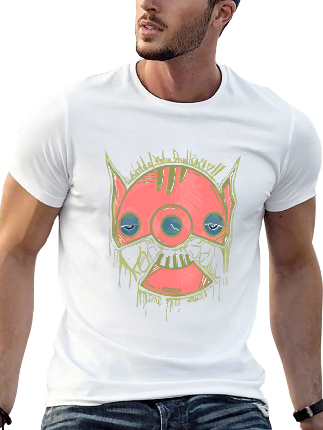 Robo Skull 2020 Graphic T-Shirt