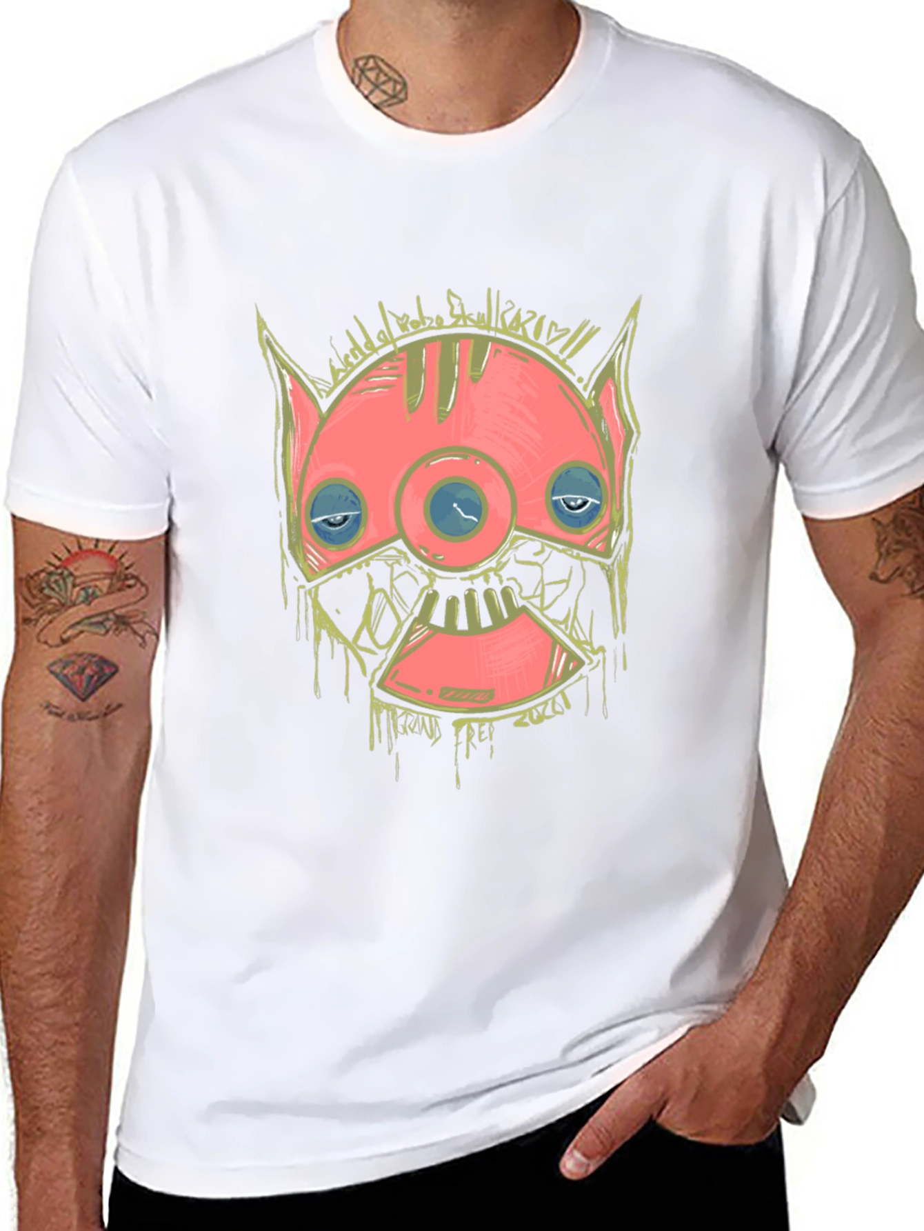 Robo Skull 2020 Graphic T-Shirt