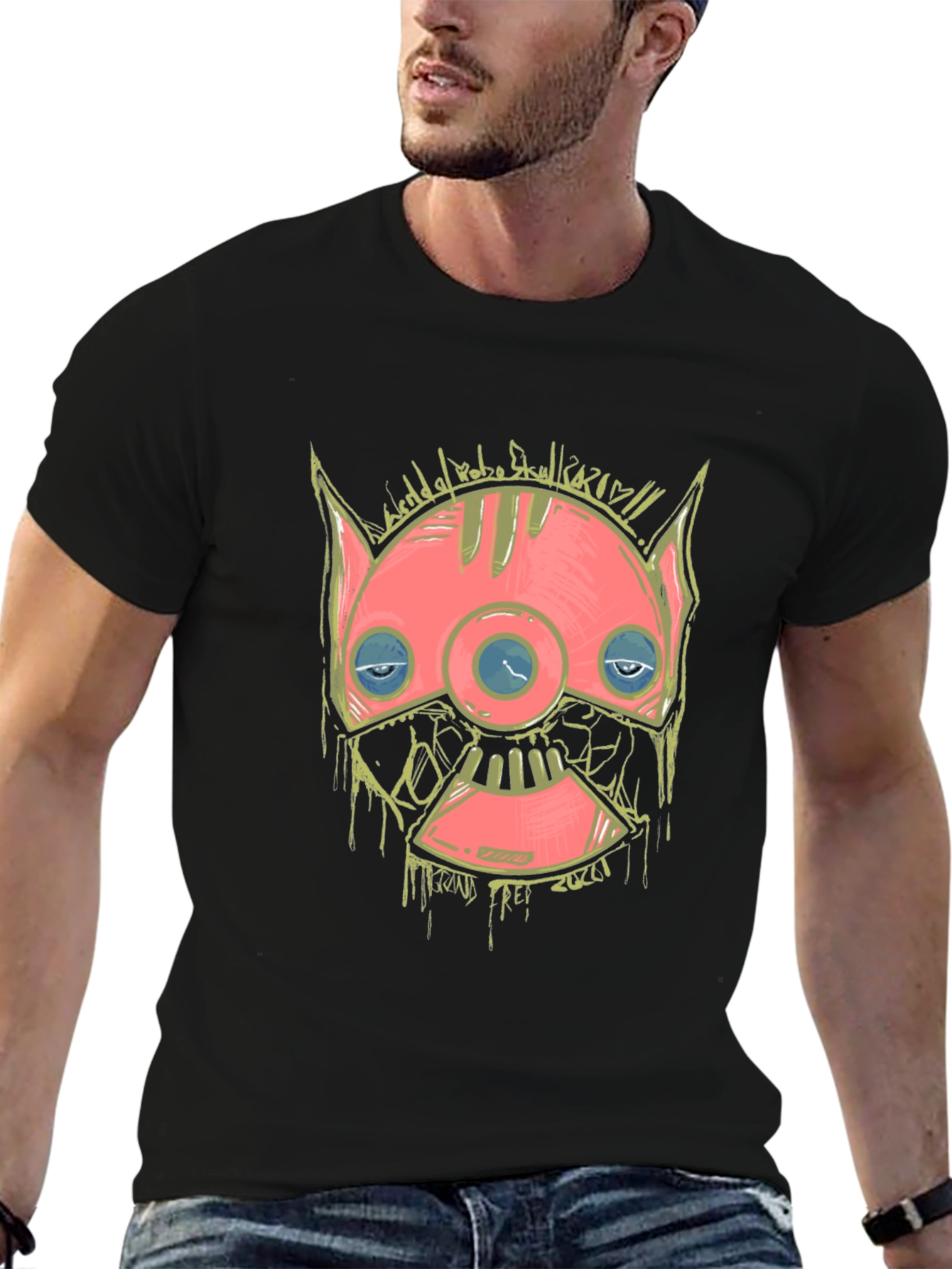 Robo Skull 2020 Graphic T-Shirt