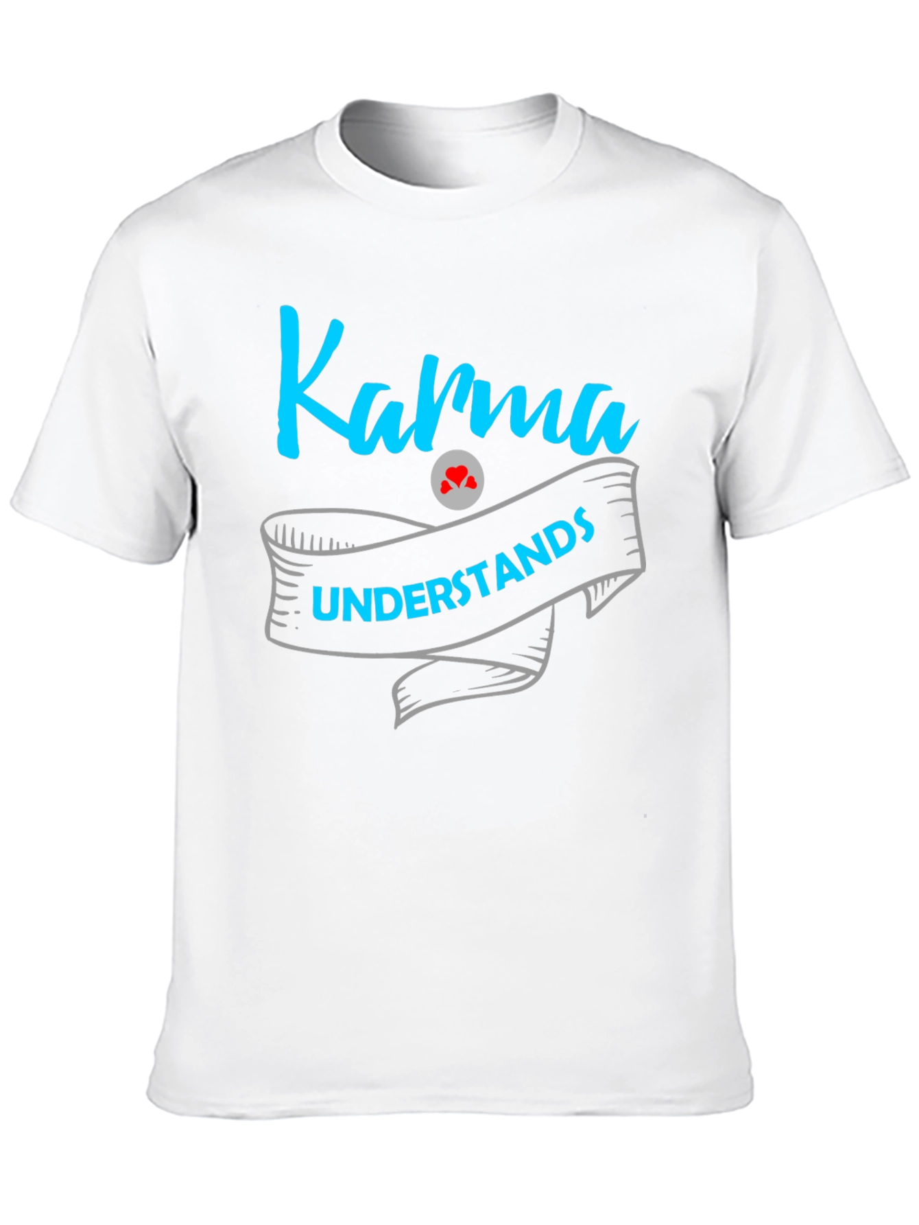 Karma Understands Graphic Print Mens T-Shirt
