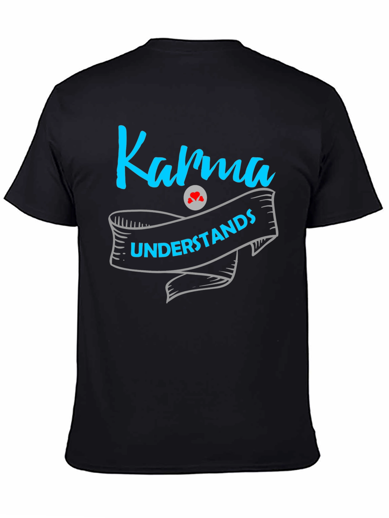 Karma Understands Graphic Print Mens T-Shirt