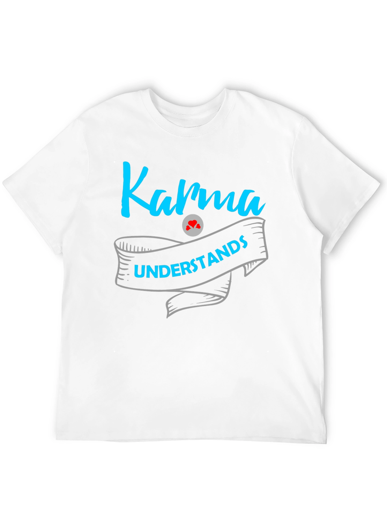 Karma Understands Graphic Print Mens T-Shirt