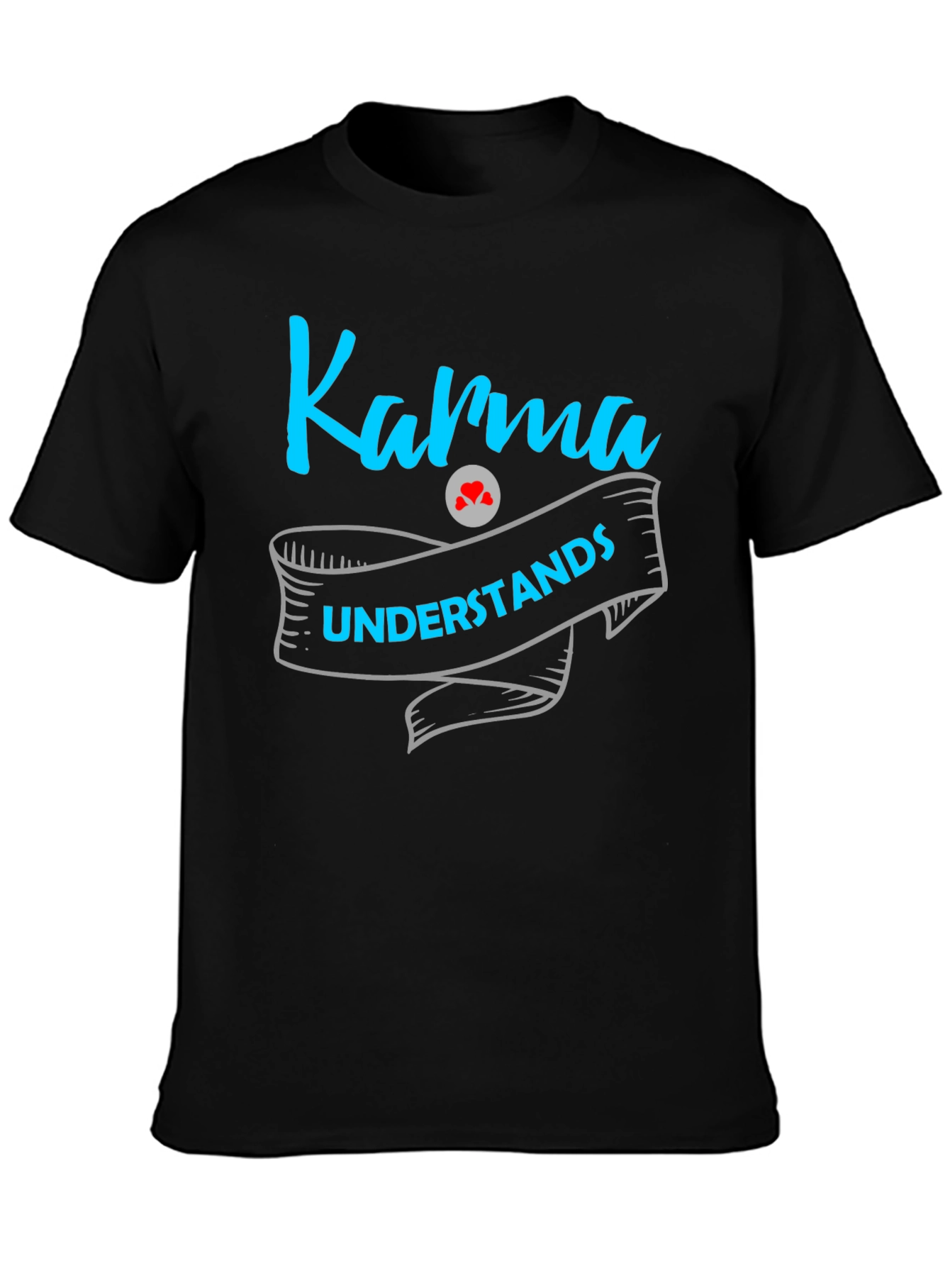 Karma Understands Graphic Print Mens T-Shirt