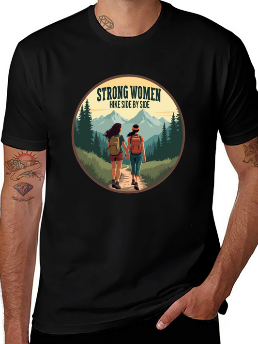 Strong Women Hike Side by Side T-Shirt