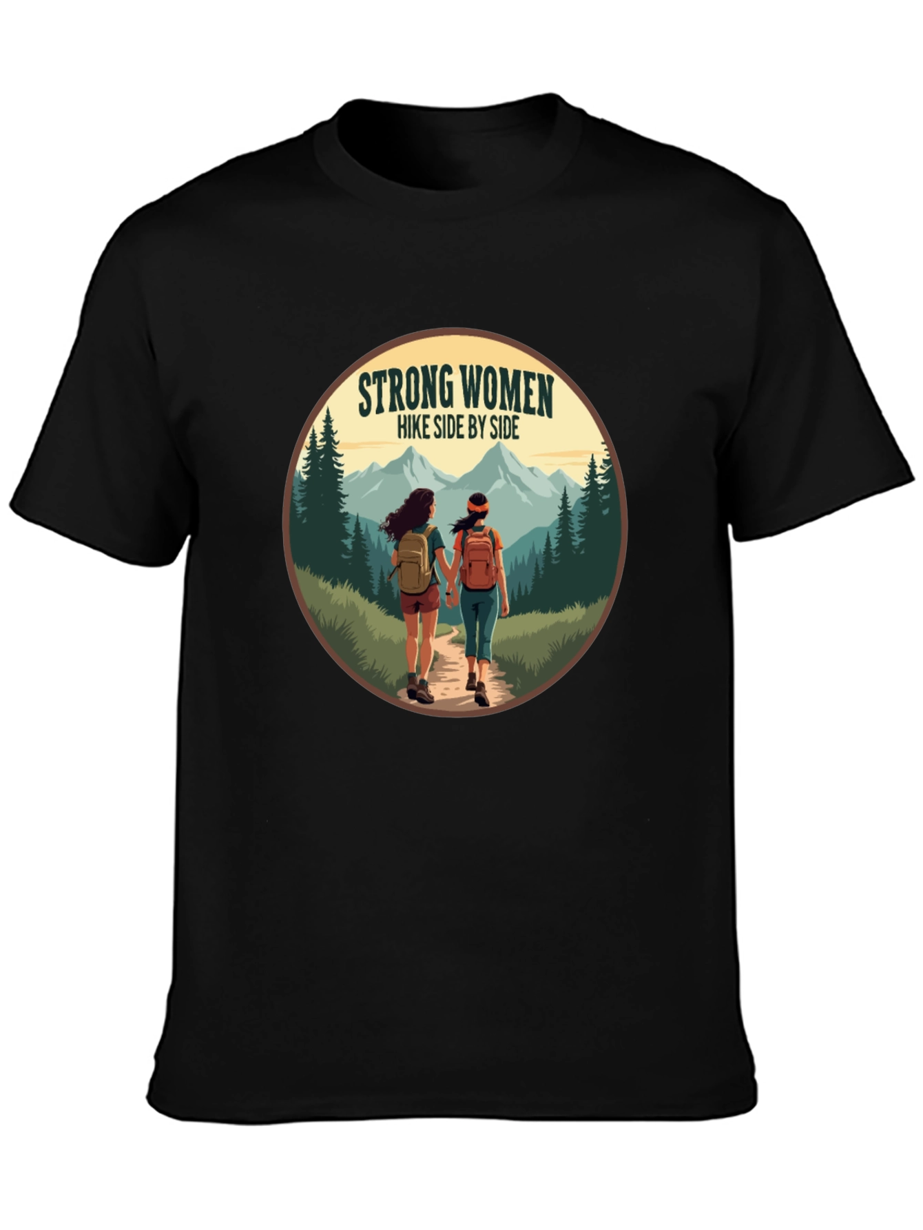 Strong Women Hike Side by Side T-Shirt