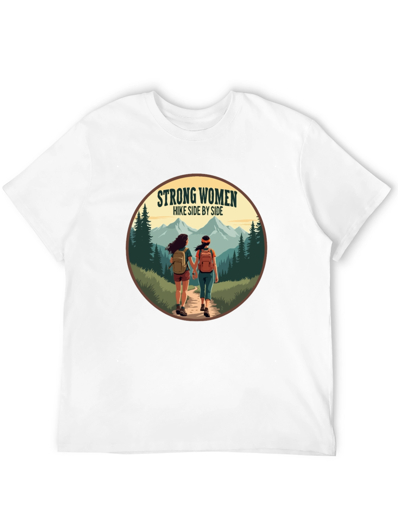 Strong Women Hike Side by Side T-Shirt