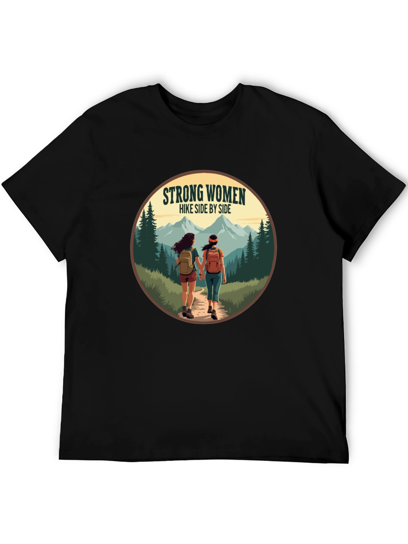 Strong Women Hike Side by Side T-Shirt