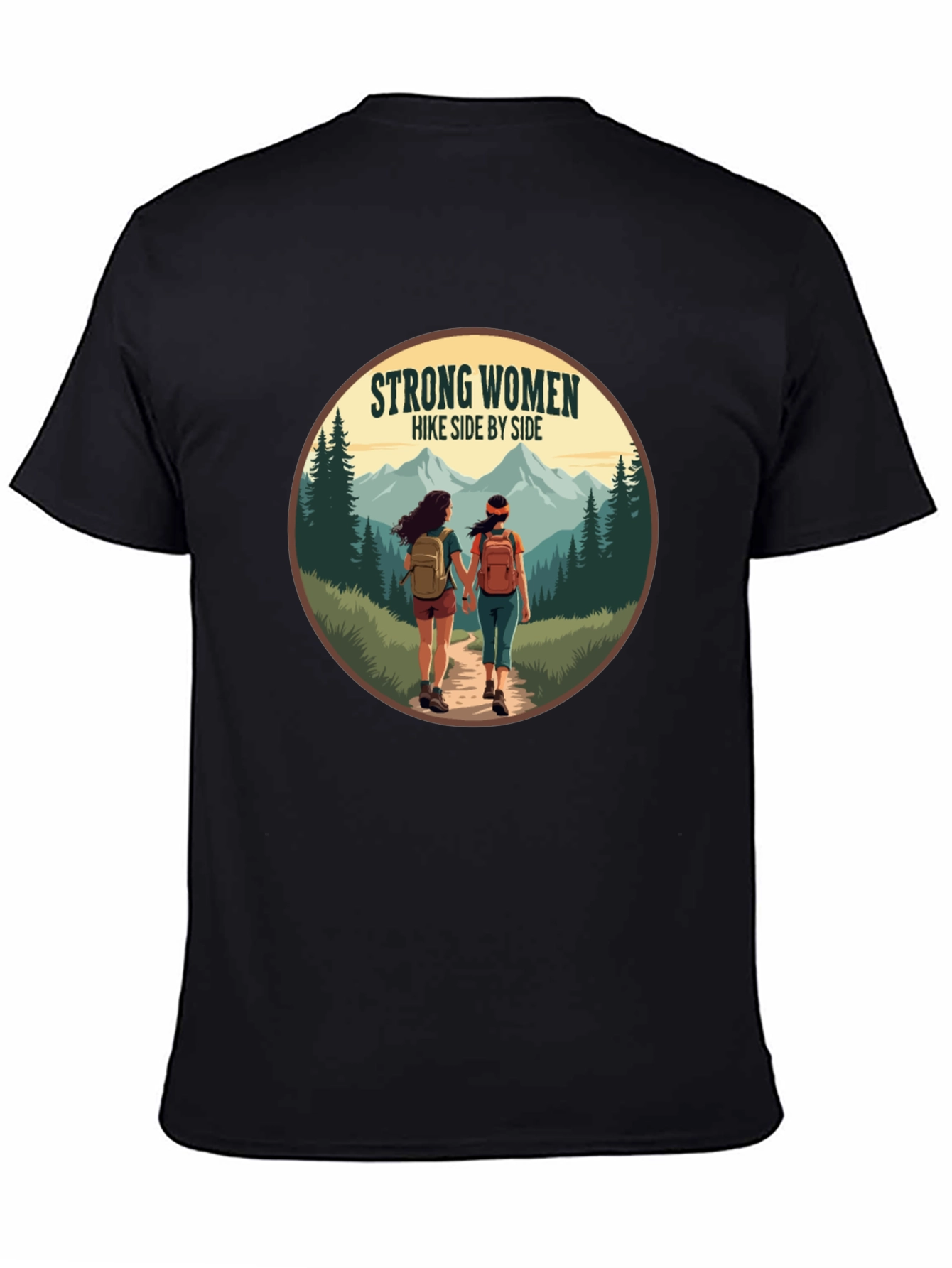 Strong Women Hike Side by Side T-Shirt