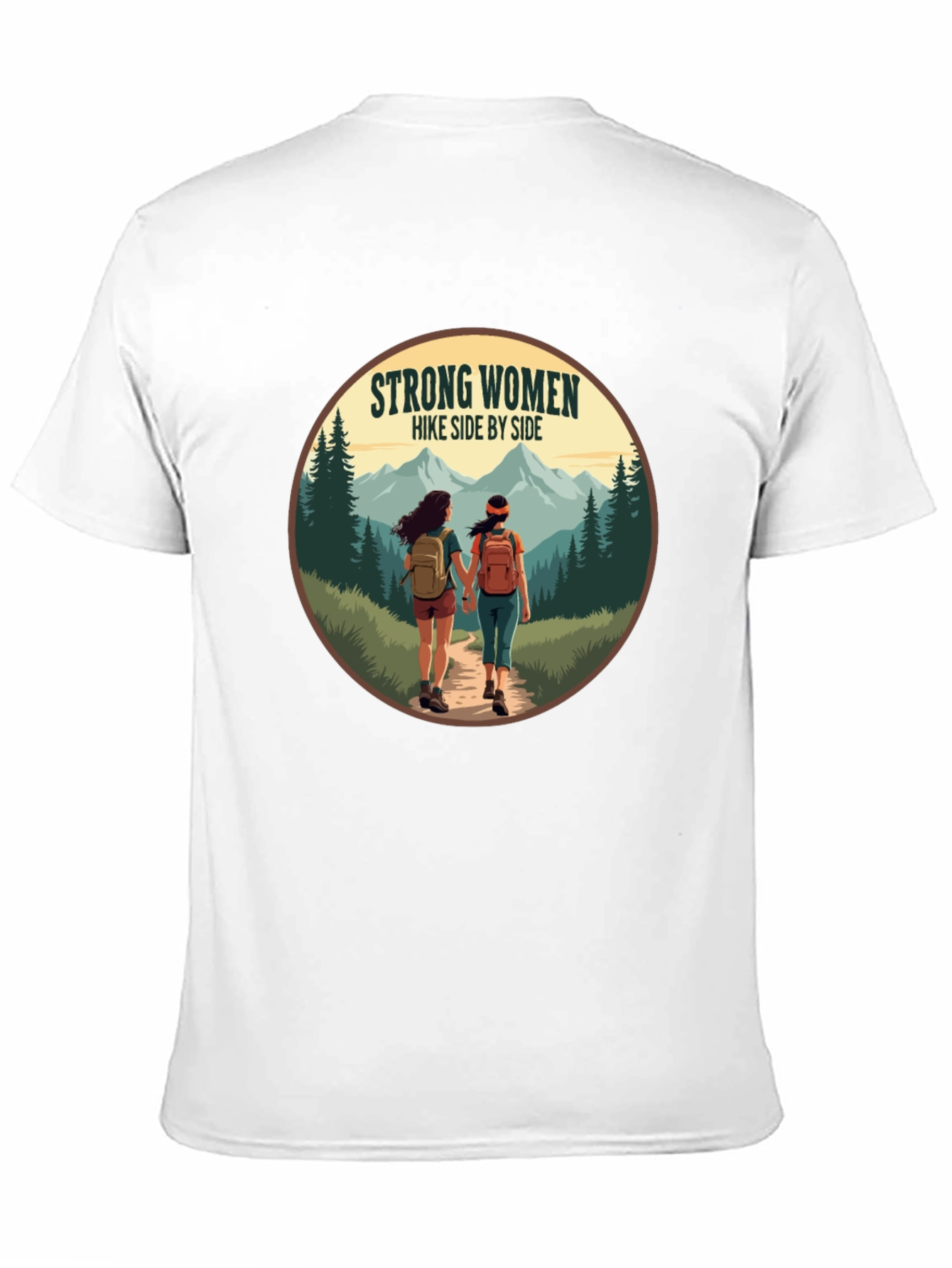 Strong Women Hike Side by Side T-Shirt