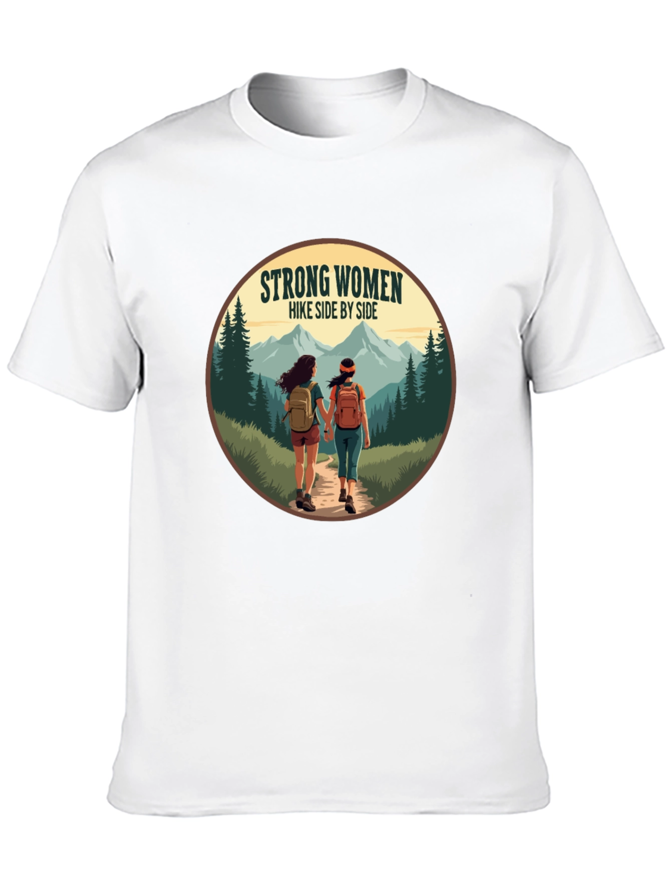 Strong Women Hike Side by Side T-Shirt
