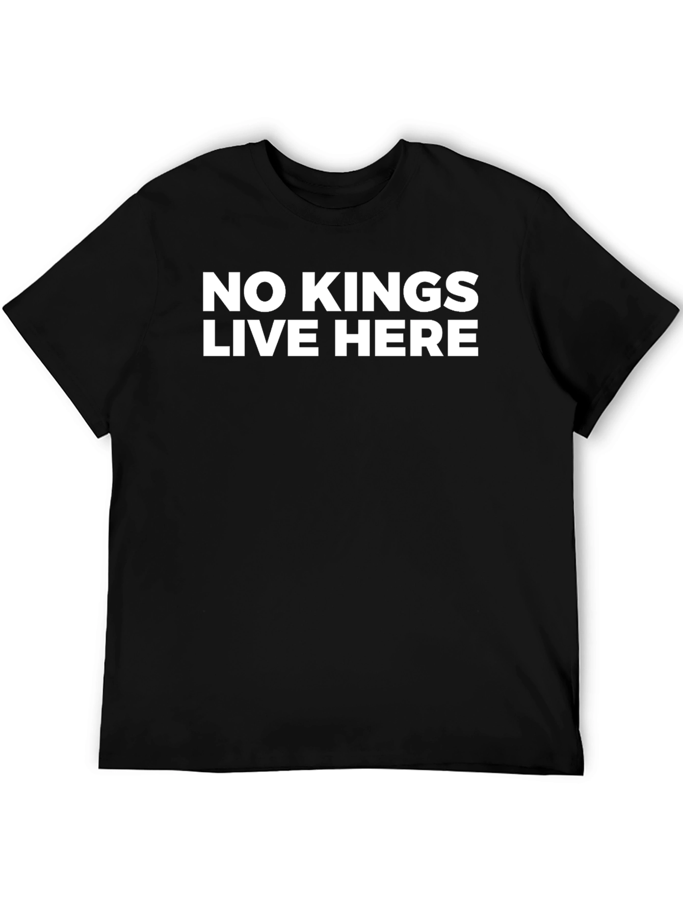 No Kings Live Here Black Graphic Tee