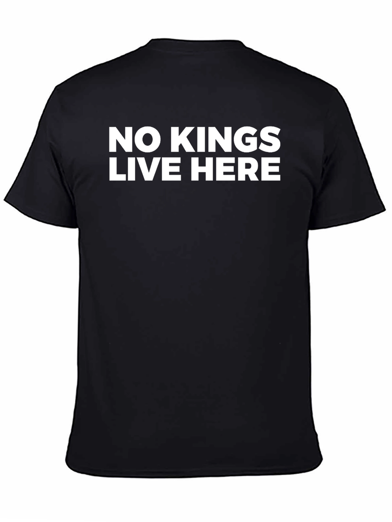 No Kings Live Here Black Graphic Tee