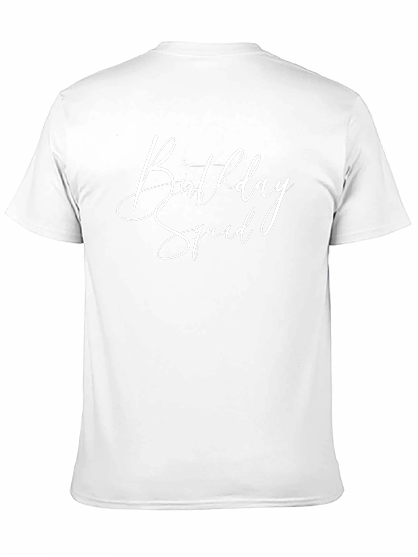 Birthday Squad Tee - Black Cotton Crewneck