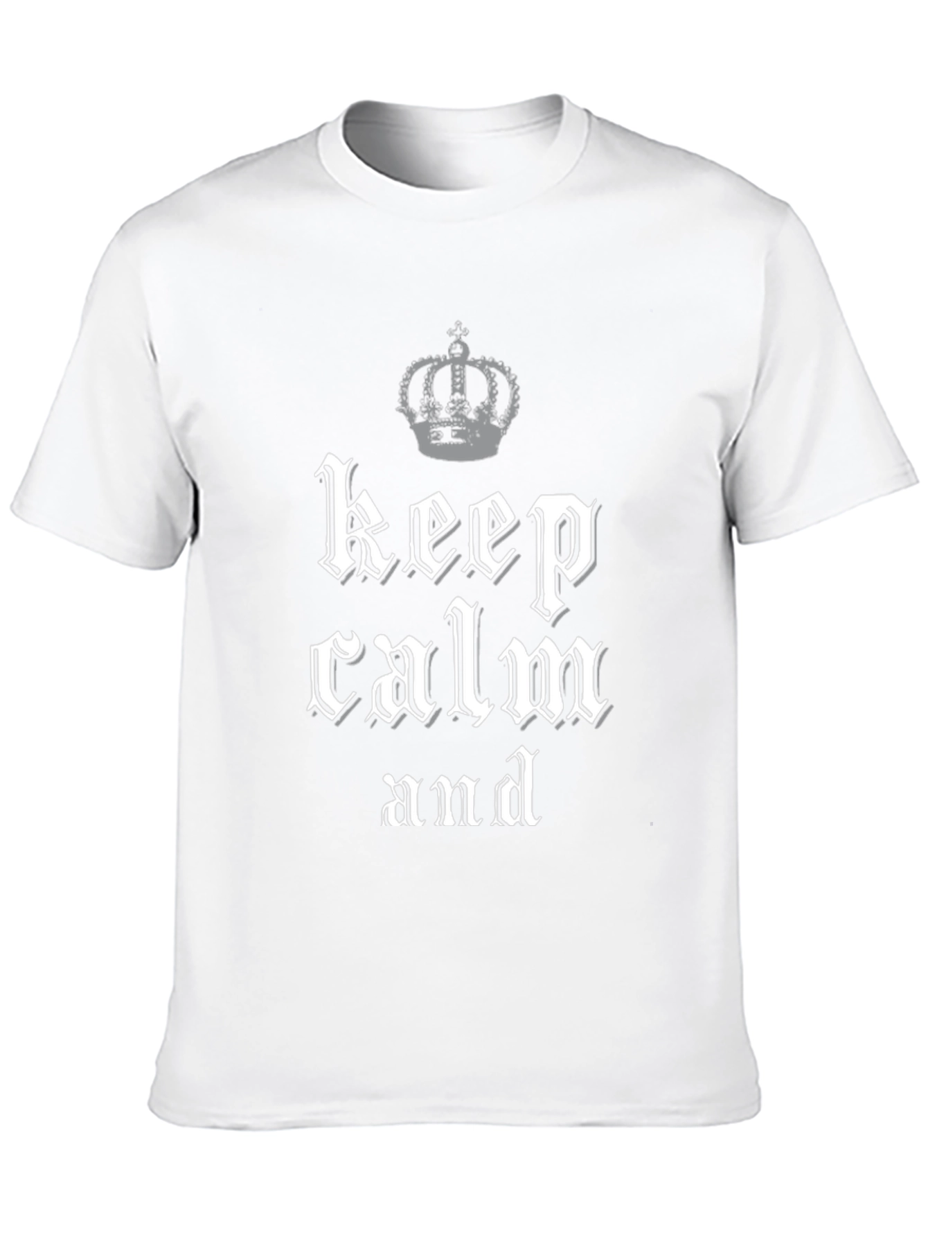 Keep Calm Crown Graphic Tee - Black
