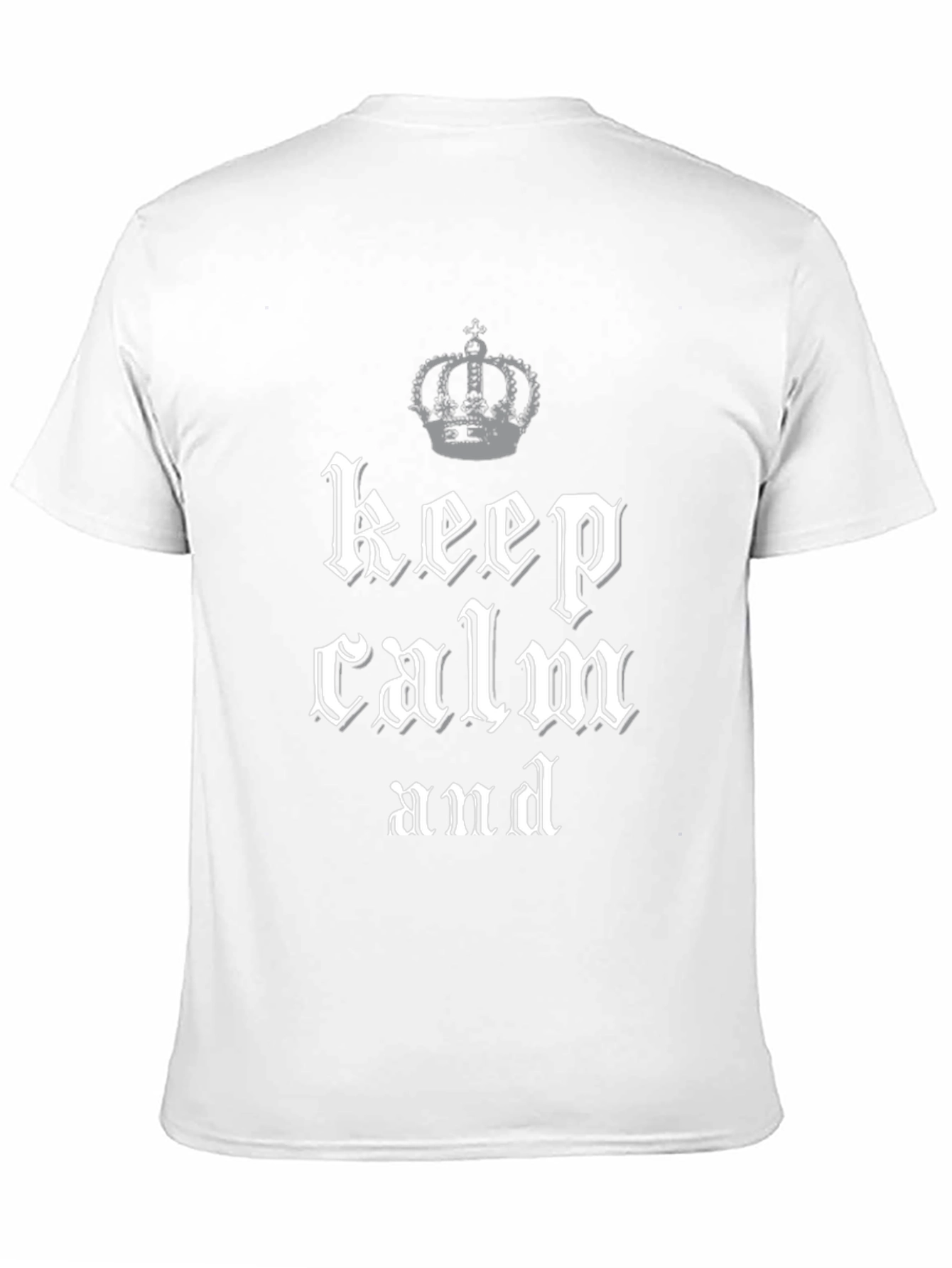 Keep Calm Crown Graphic Tee - Black