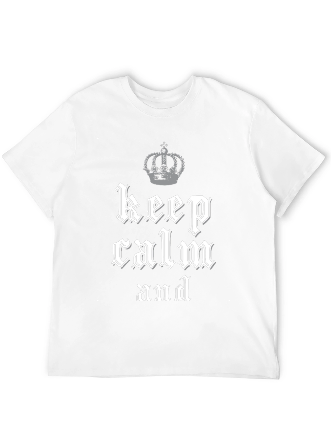 Keep Calm Crown Graphic Tee - Black