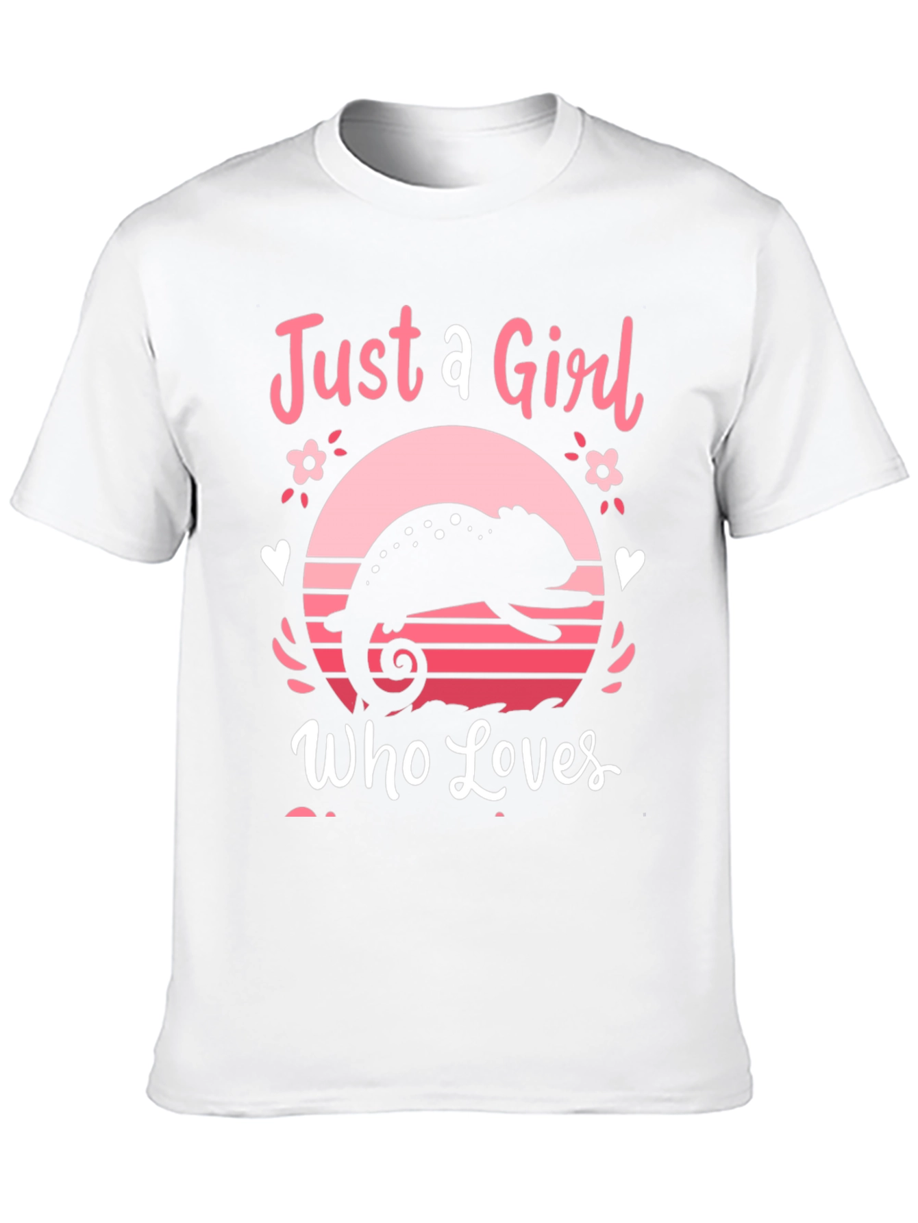 Just a Girl Who Loves Chameleons T-Shirt