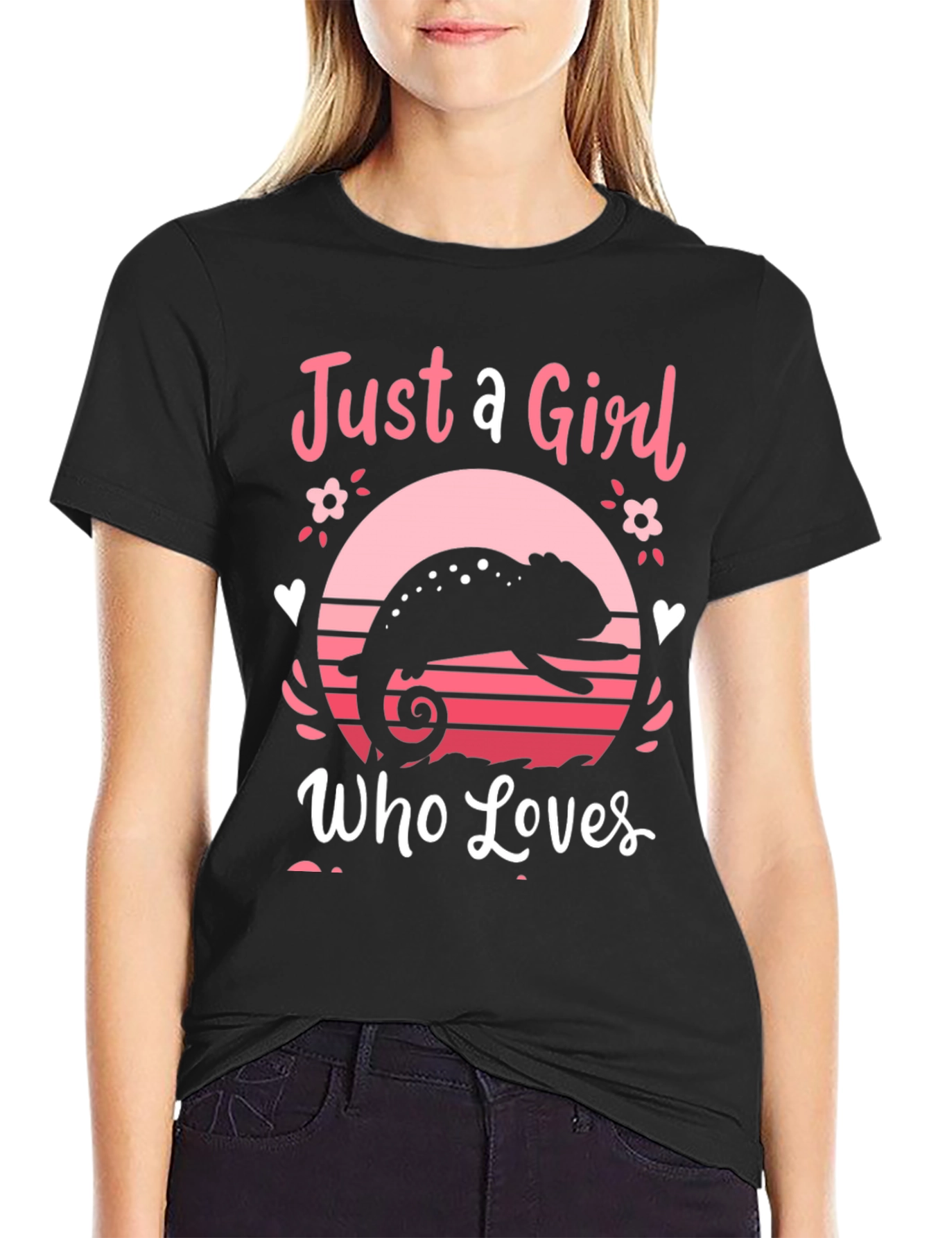 Just a Girl Who Loves Chameleons T-Shirt