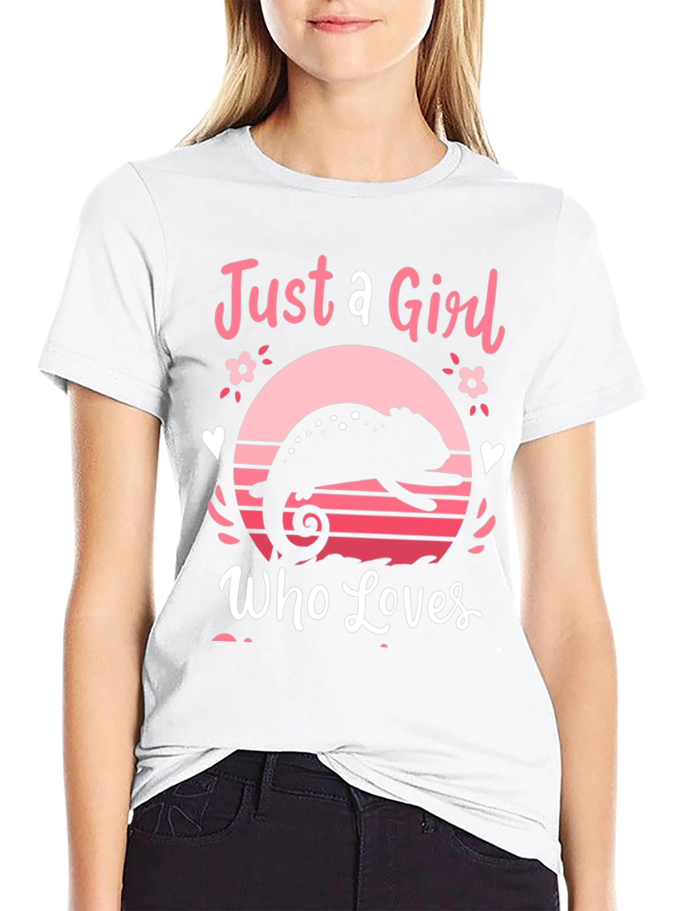 Just a Girl Who Loves Chameleons T-Shirt