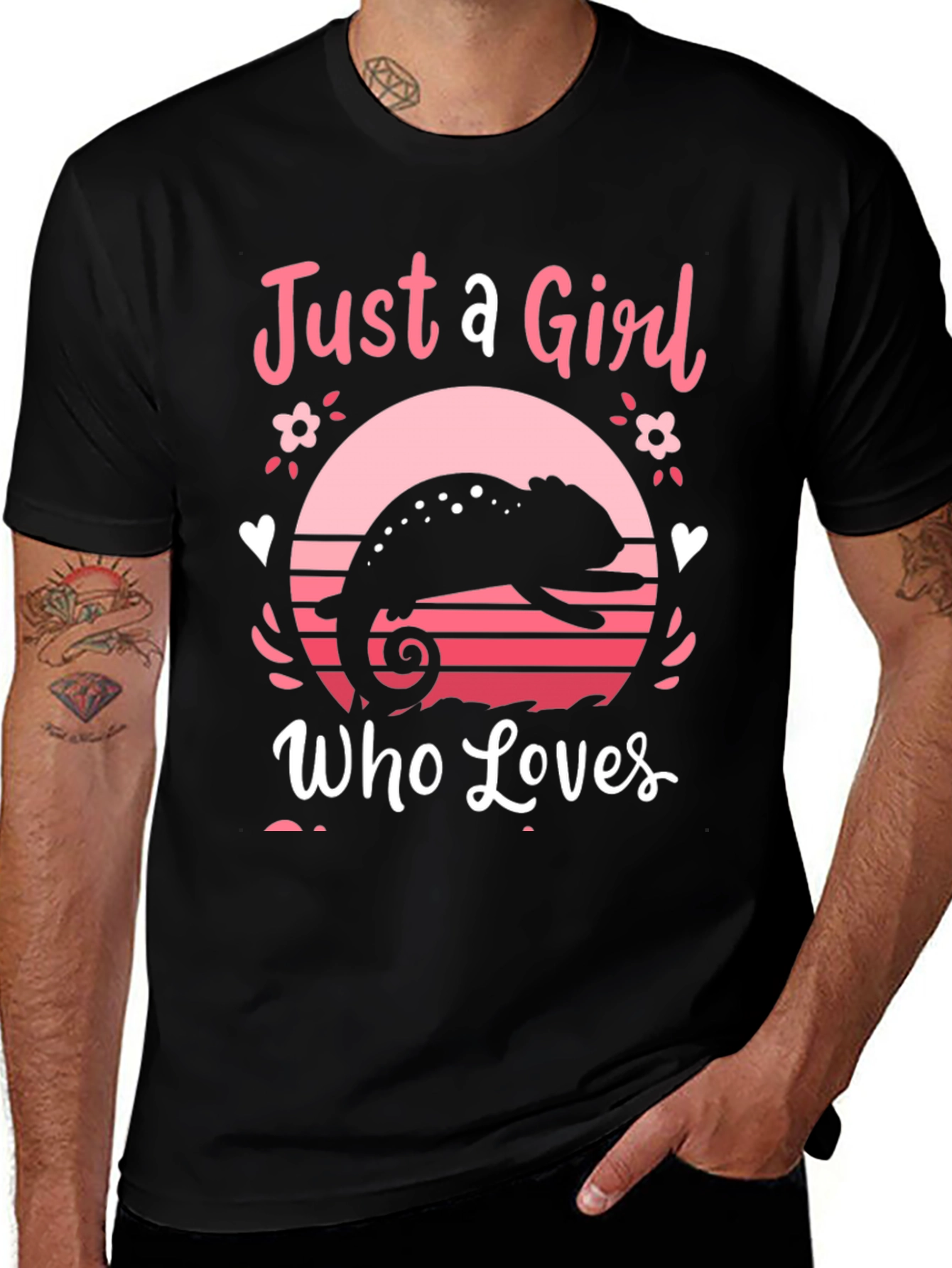 Just a Girl Who Loves Chameleons T-Shirt