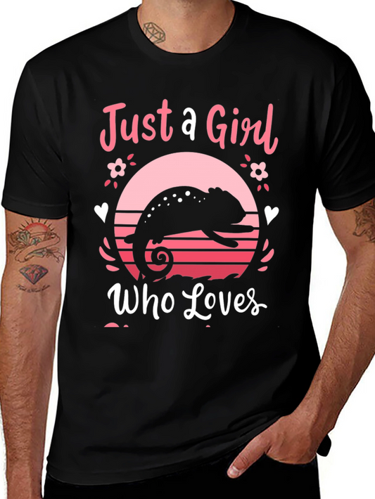 Just a Girl Who Loves Chameleons T-Shirt