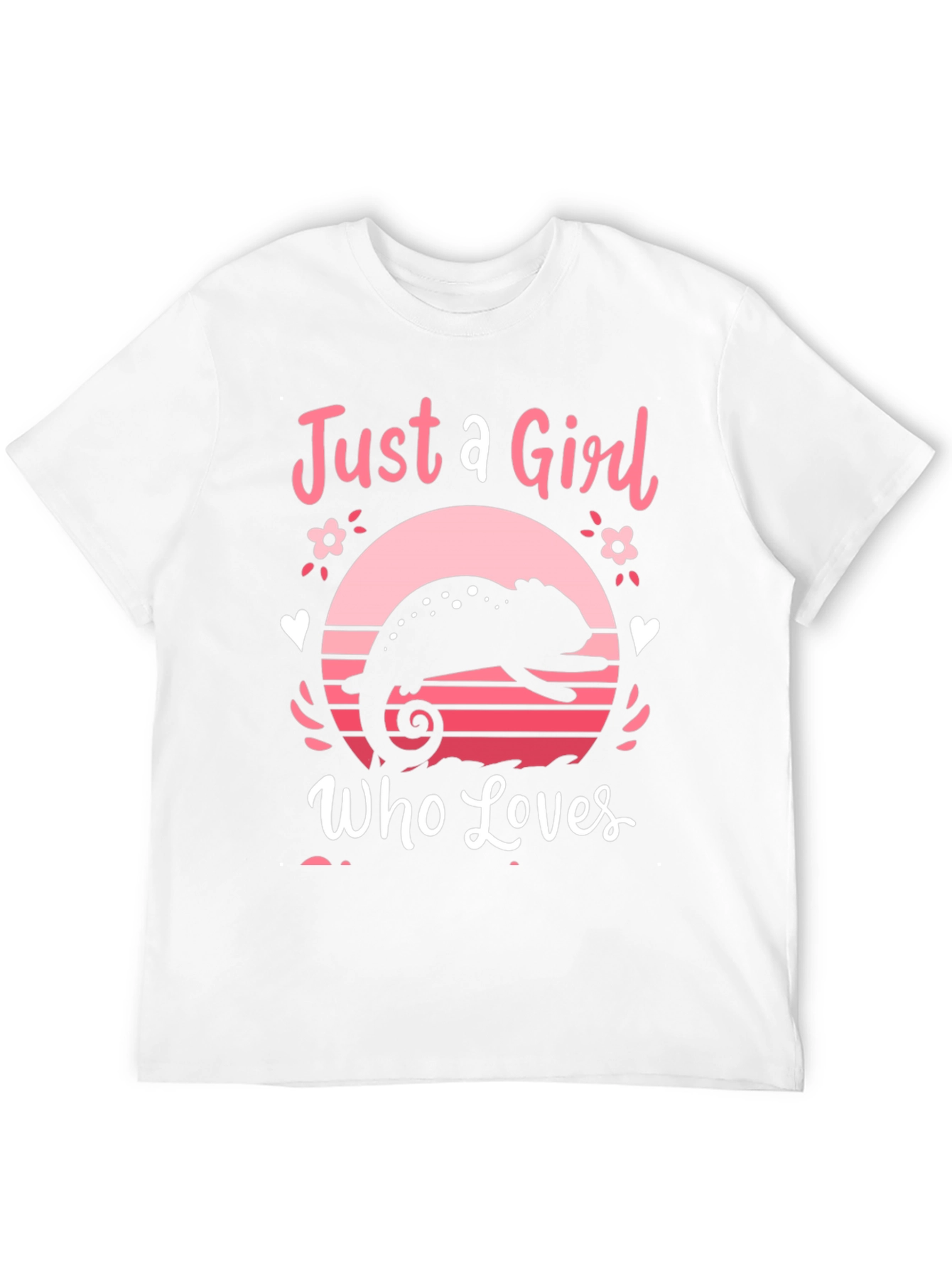 Just a Girl Who Loves Chameleons T-Shirt