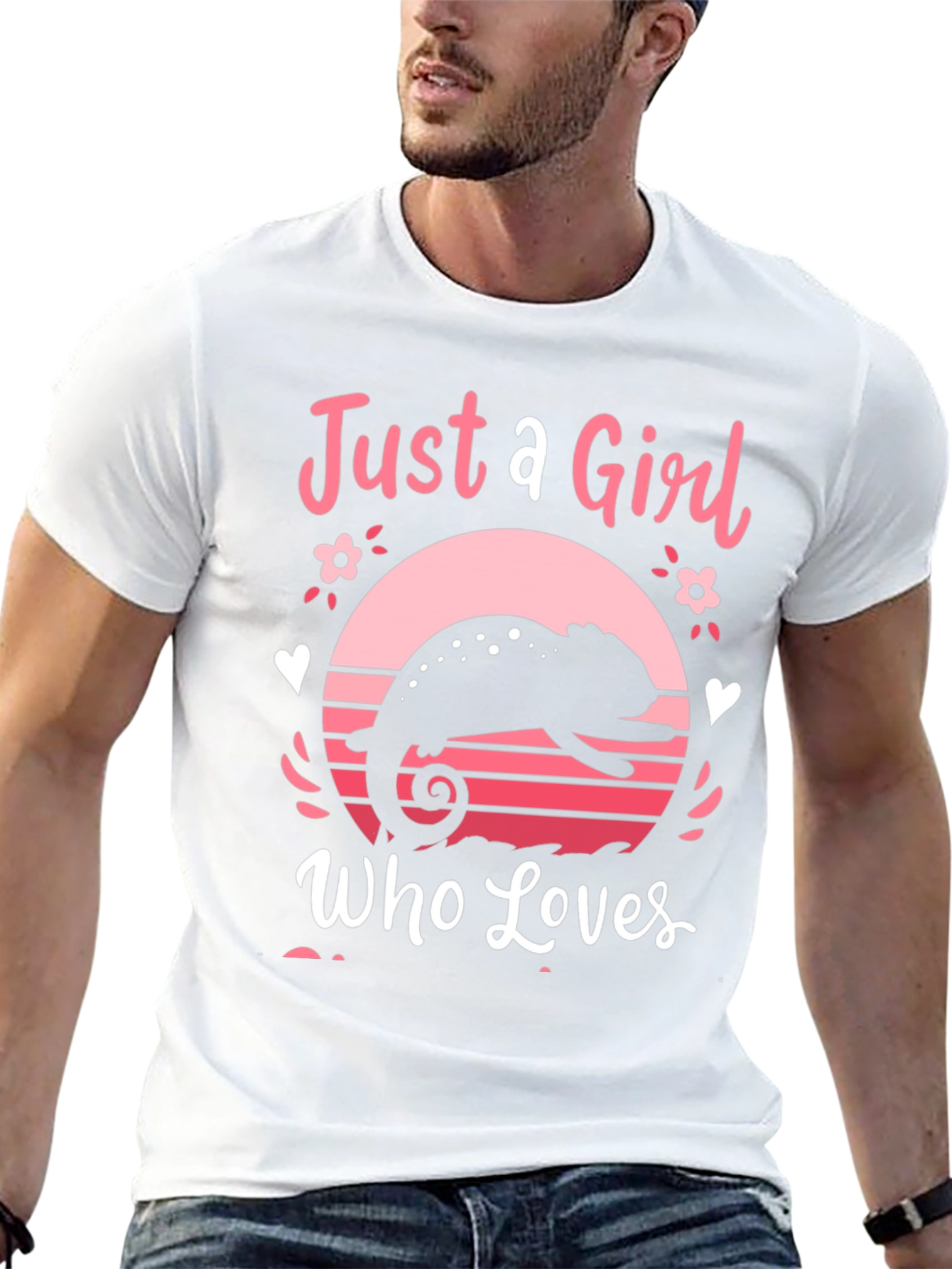 Just a Girl Who Loves Chameleons T-Shirt