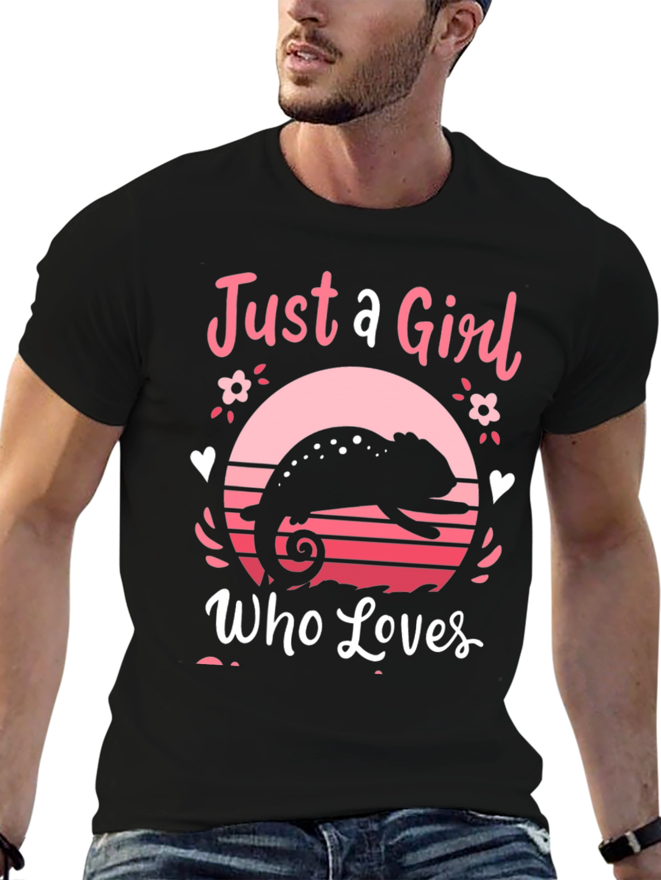 Just a Girl Who Loves Chameleons T-Shirt