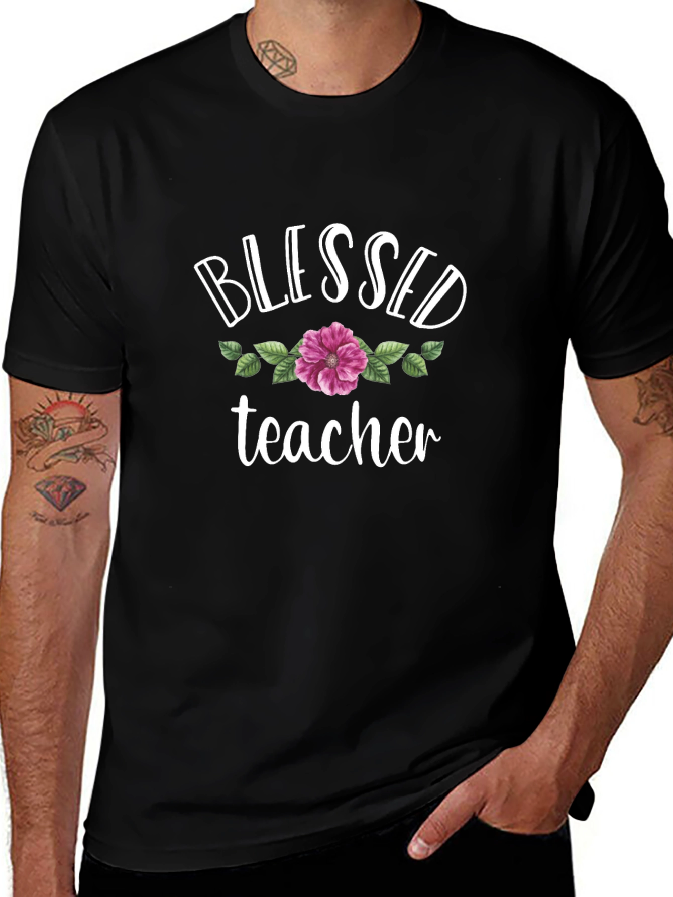Blessed Teacher Graphic T-Shirt