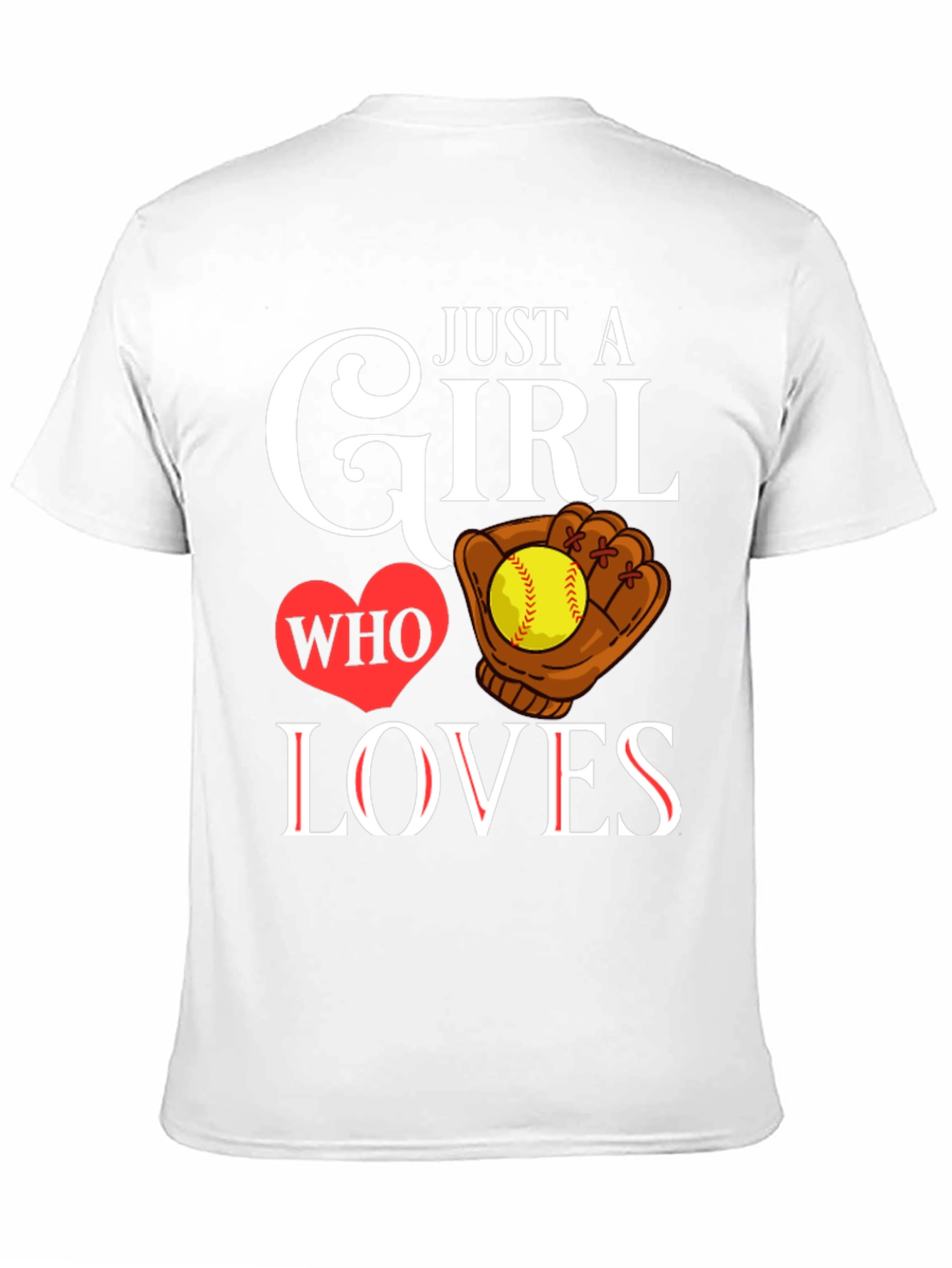 Just A Girl Who Loves Softball T-Shirt