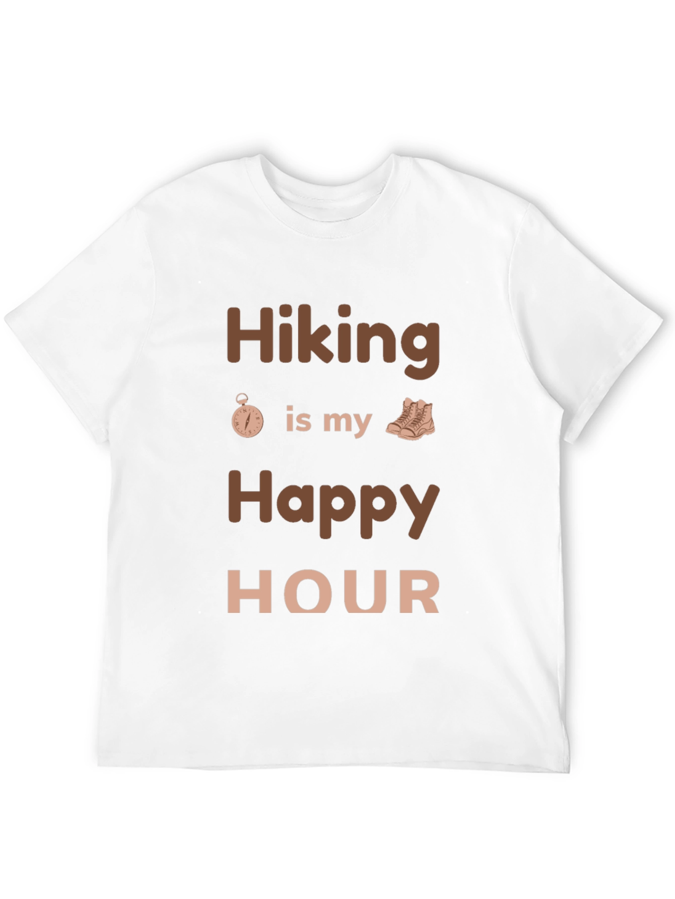 Hiking is My Happy Hour Graphic Tee
