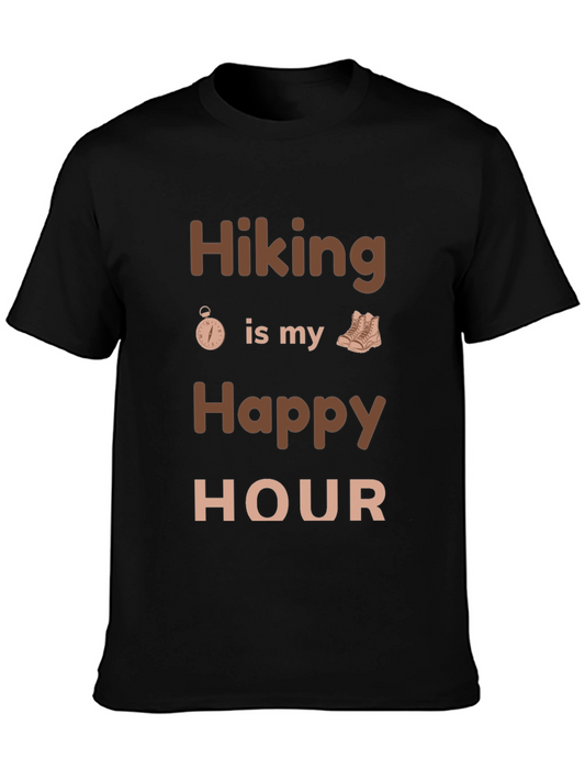 Hiking is My Happy Hour Graphic Tee