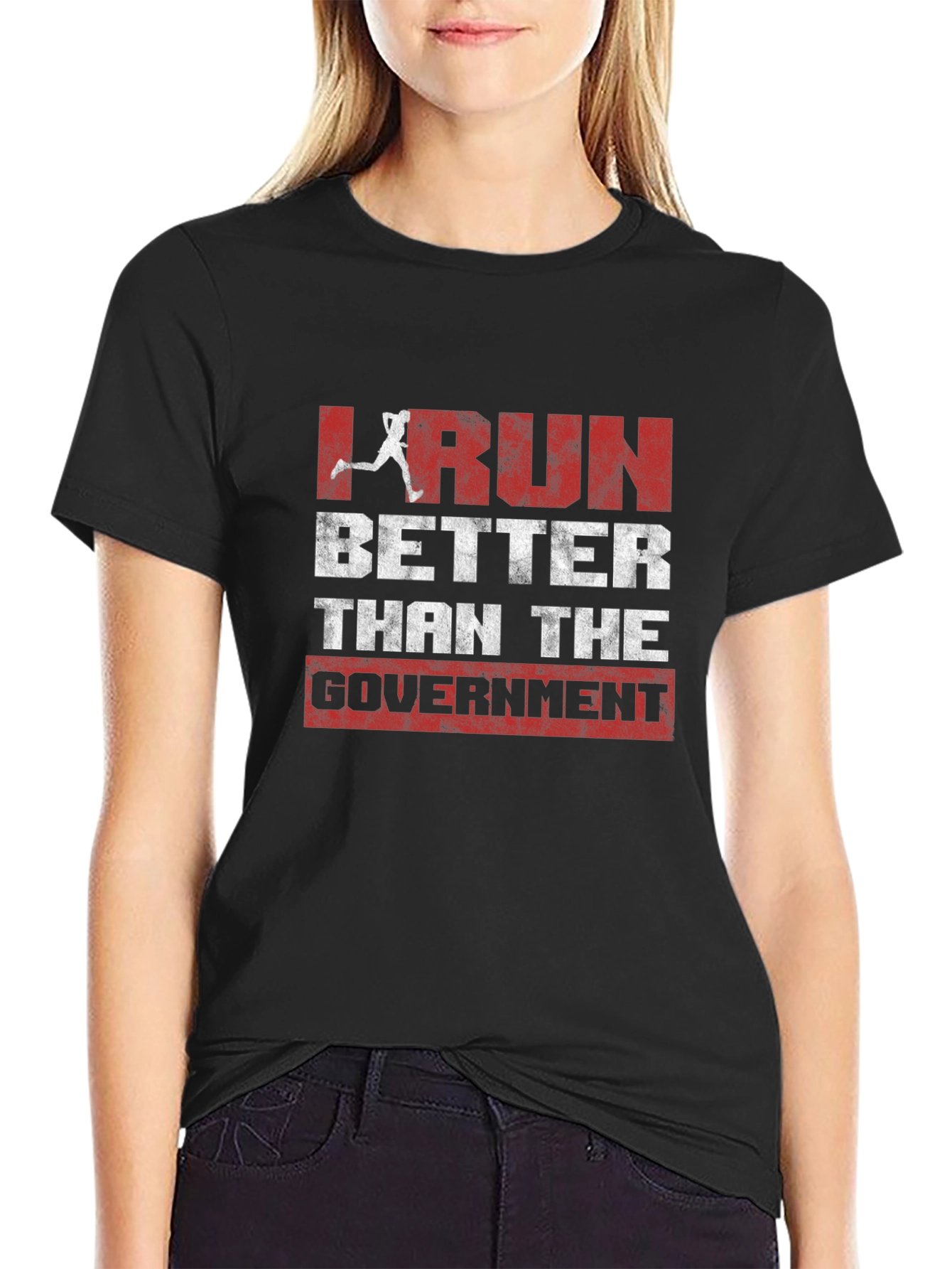 I Run Better Than The Government Graphic Tee