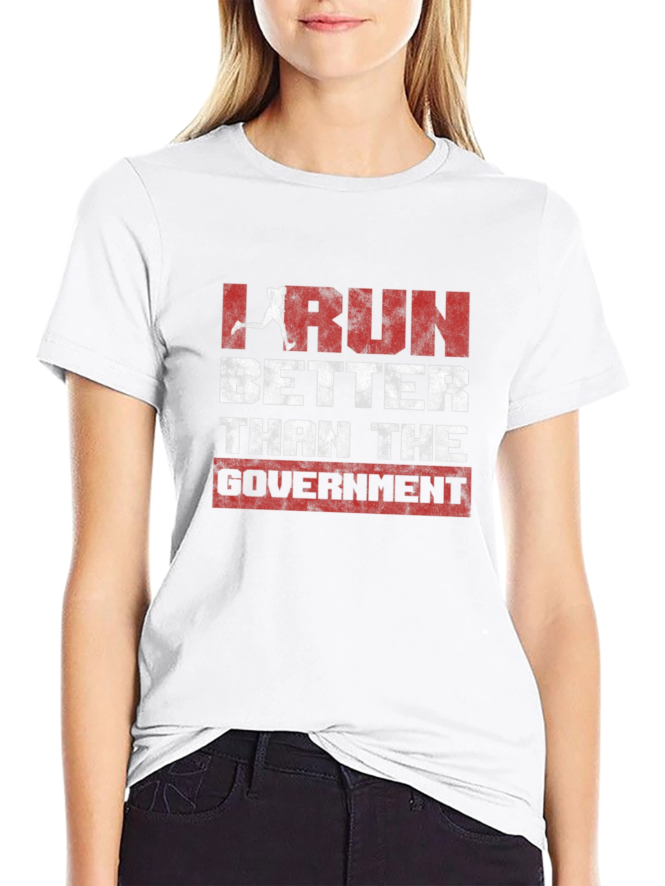 I Run Better Than The Government Graphic Tee