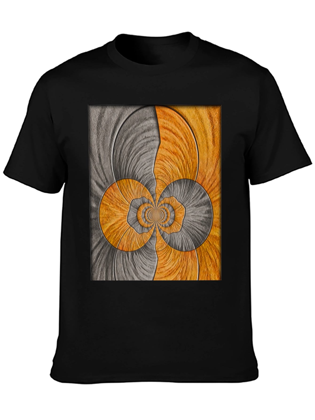 Abstract Swirl Graphic Tee - Artistic Comfort