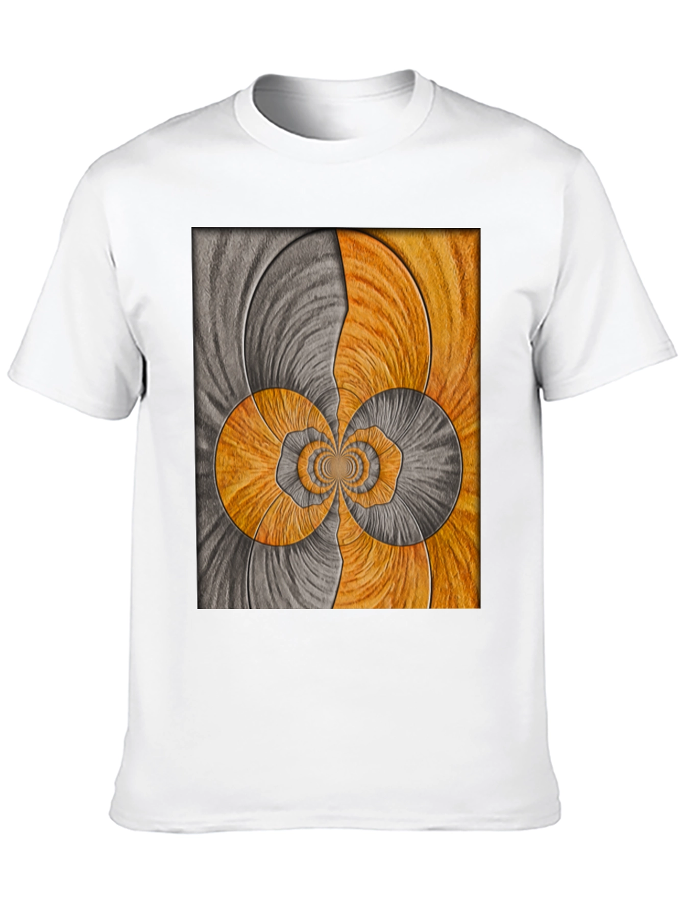 Abstract Swirl Graphic Tee - Artistic Comfort