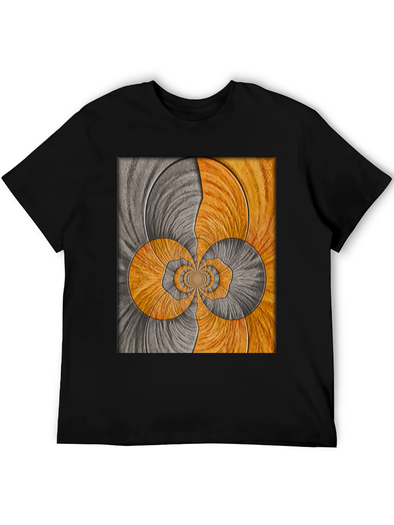 Abstract Swirl Graphic Tee - Artistic Comfort