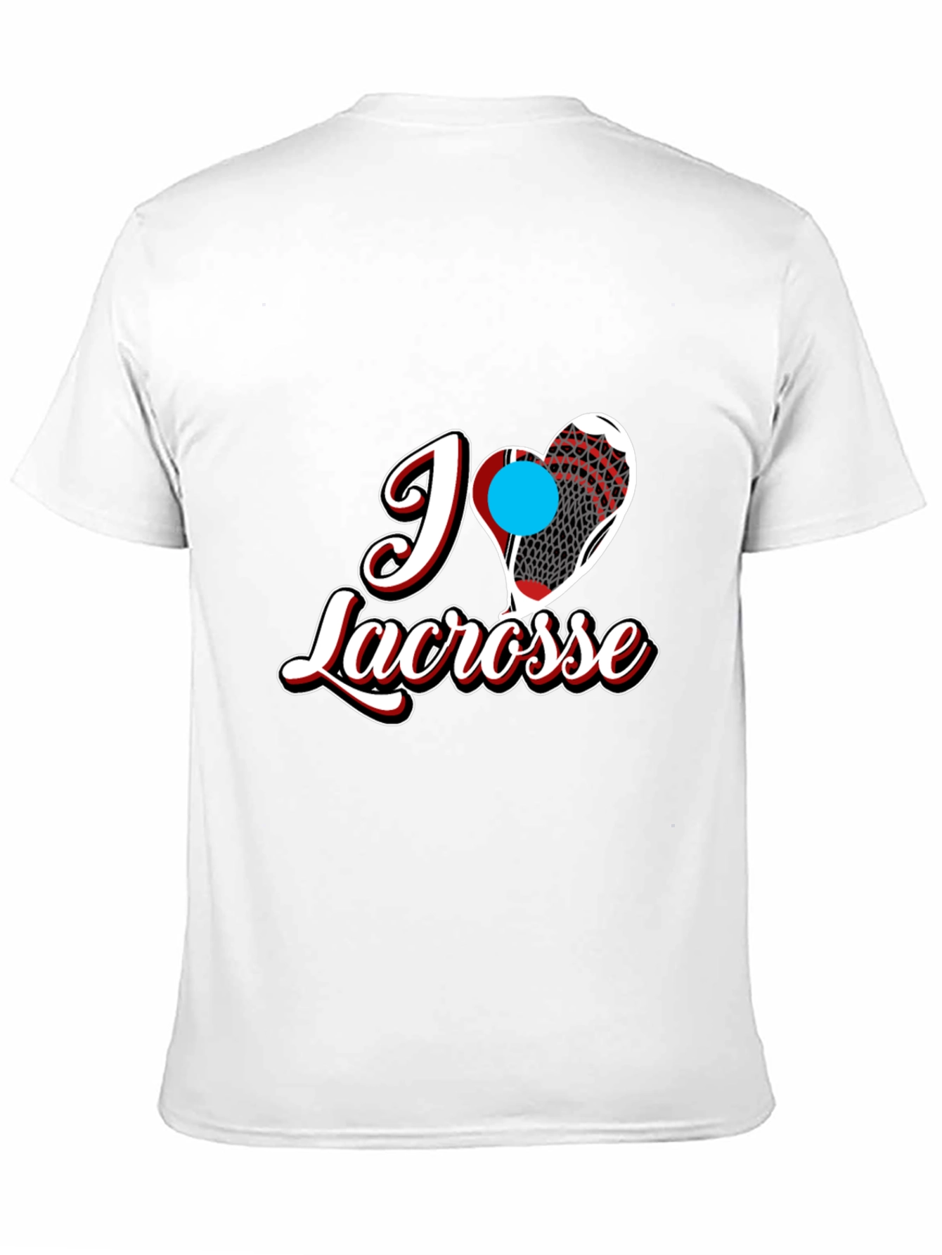 I Heart Lacrosse Black T-Shirt