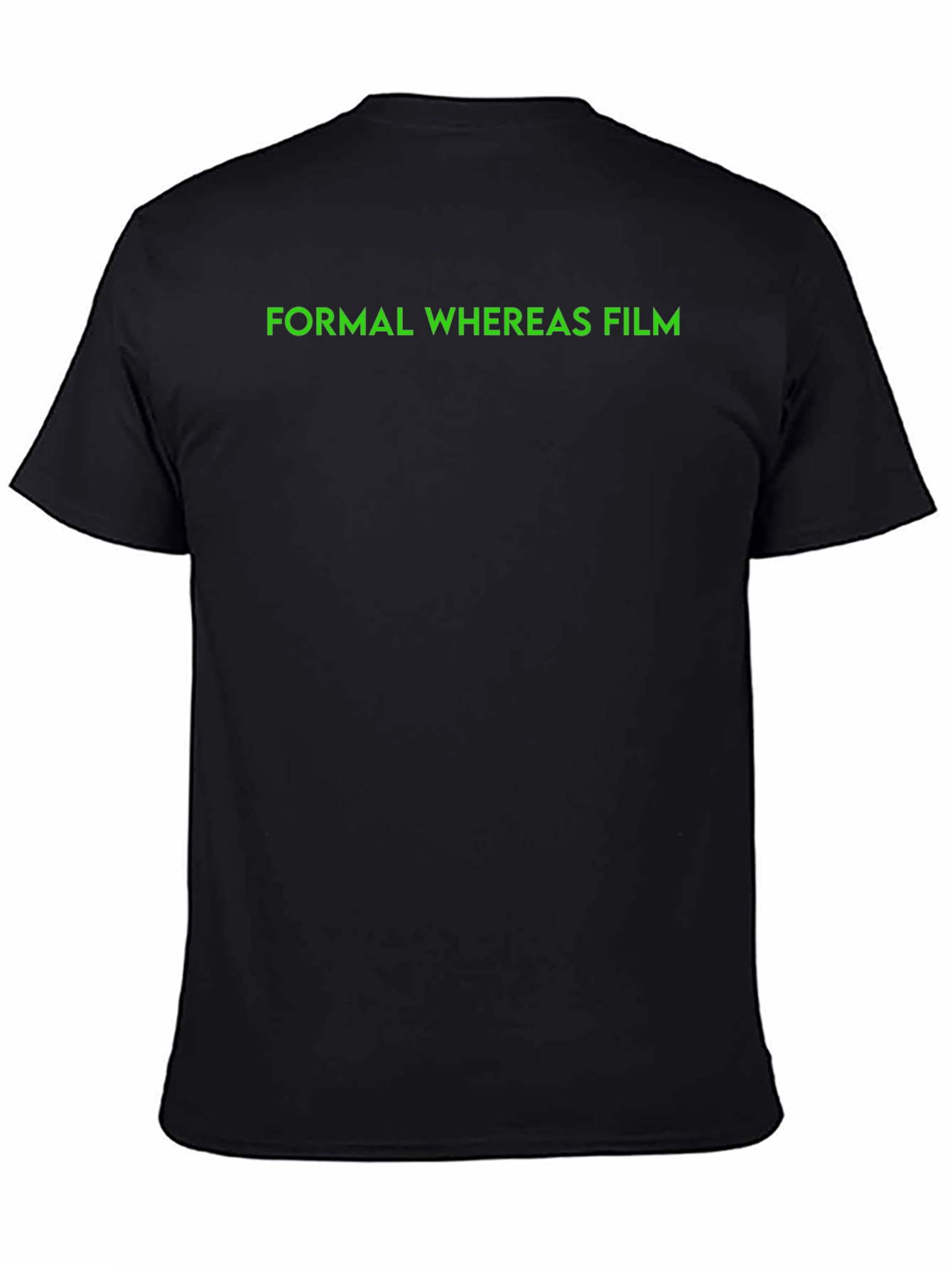Formal Whereas Film Black T-Shirt