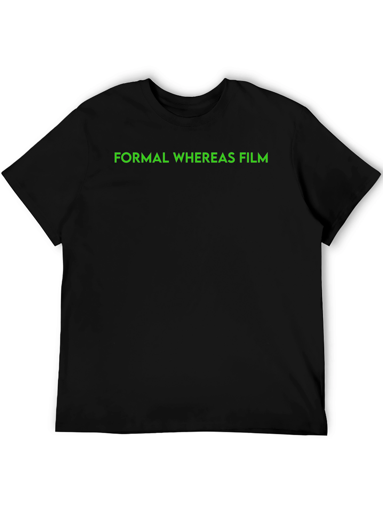 Formal Whereas Film Black T-Shirt